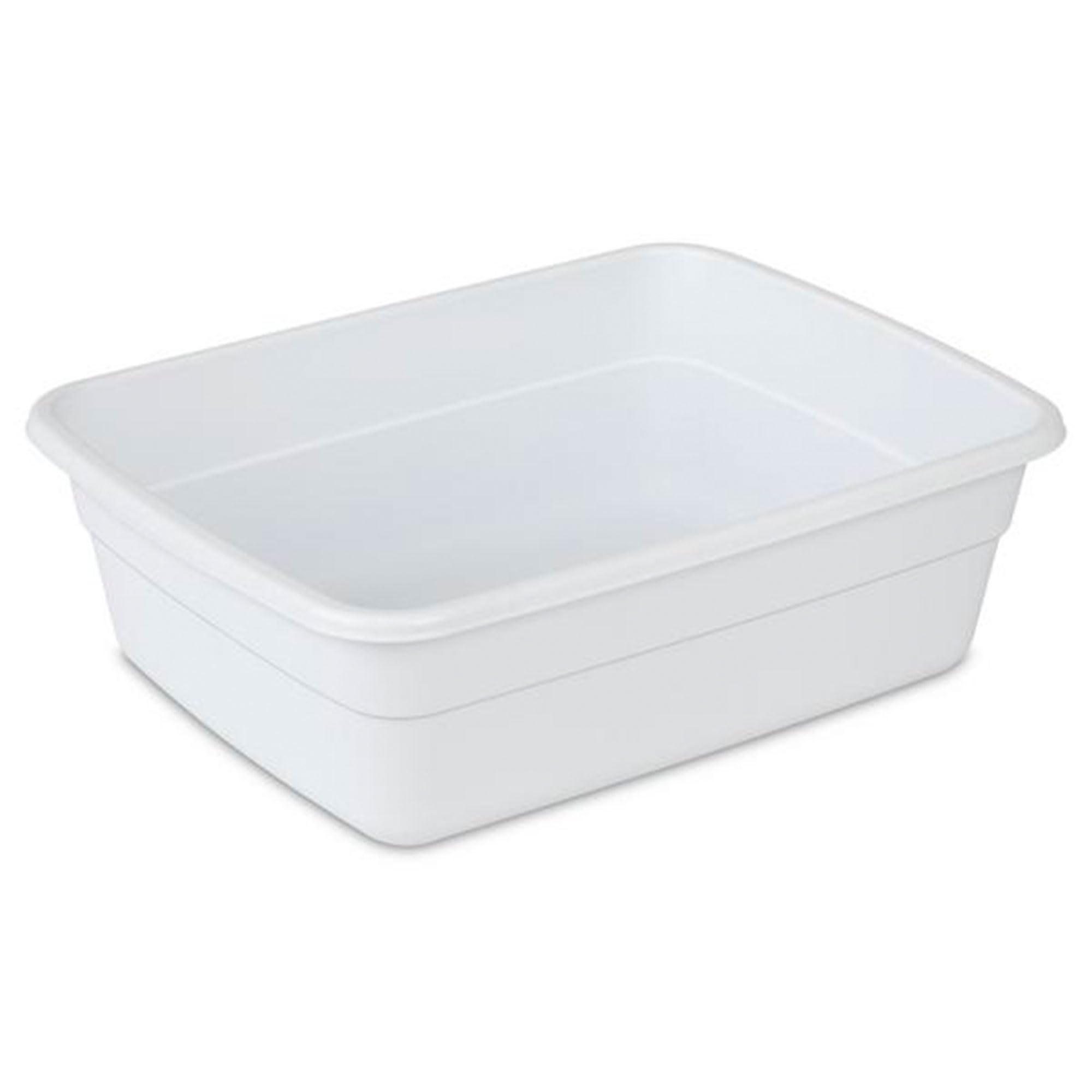 sterilite-small-portable-rectangle-plastic-heavy-duty-reinforced-plastic-8-qt-ki image 1
