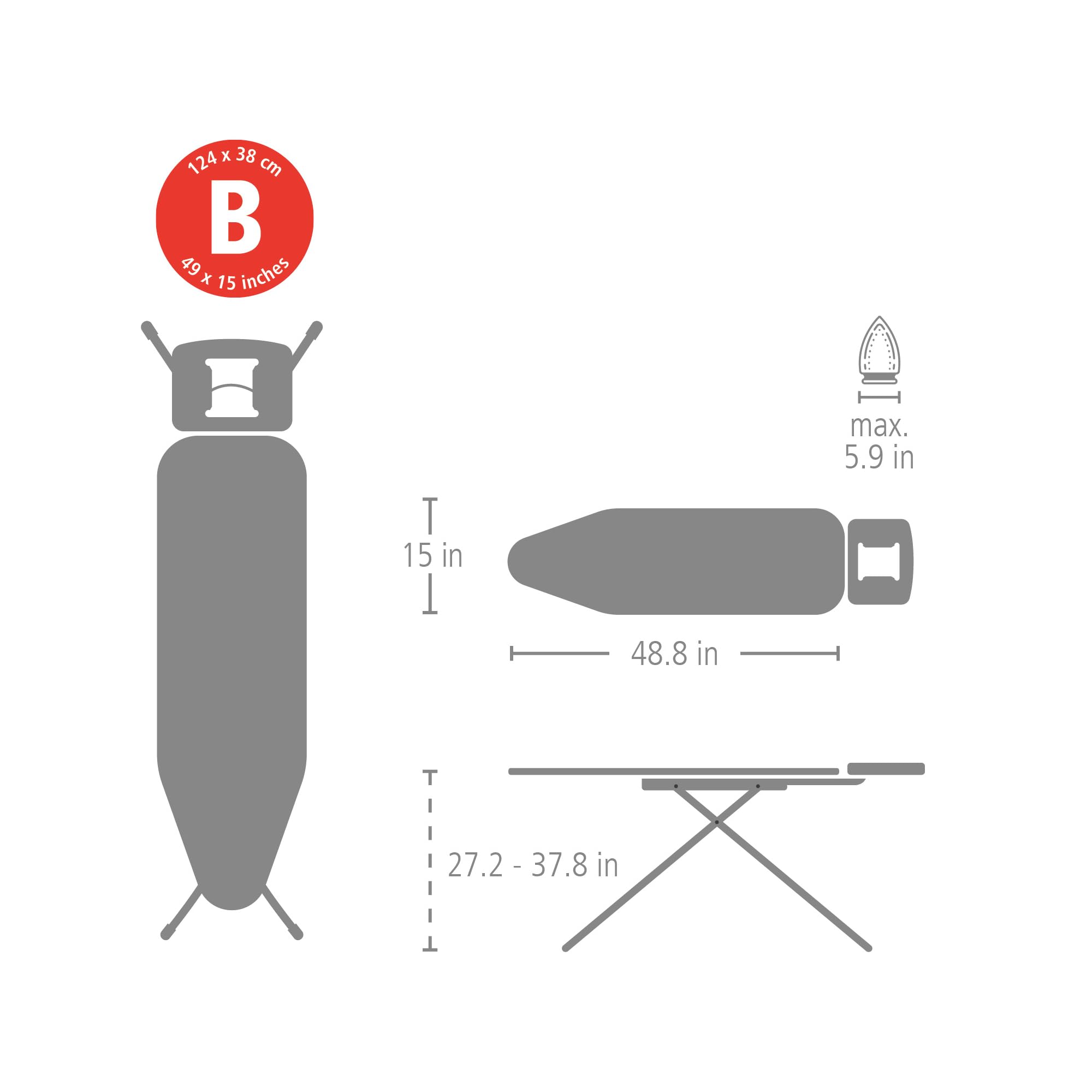 brabantia-comfort-ironing-board-with-solid-steam-iron-rest-medium-size-b-fairtra image 7