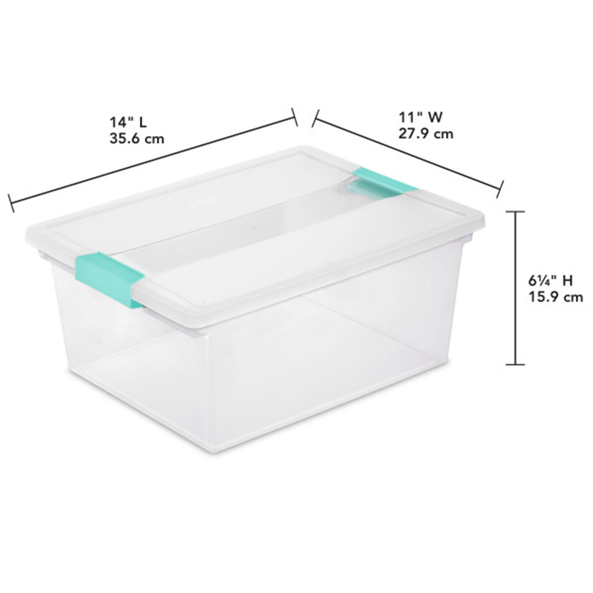 sterilite-12-pack-64-qt-latching-box-4-pack-deep-clip-box-16-clear-plastic-stora image 3