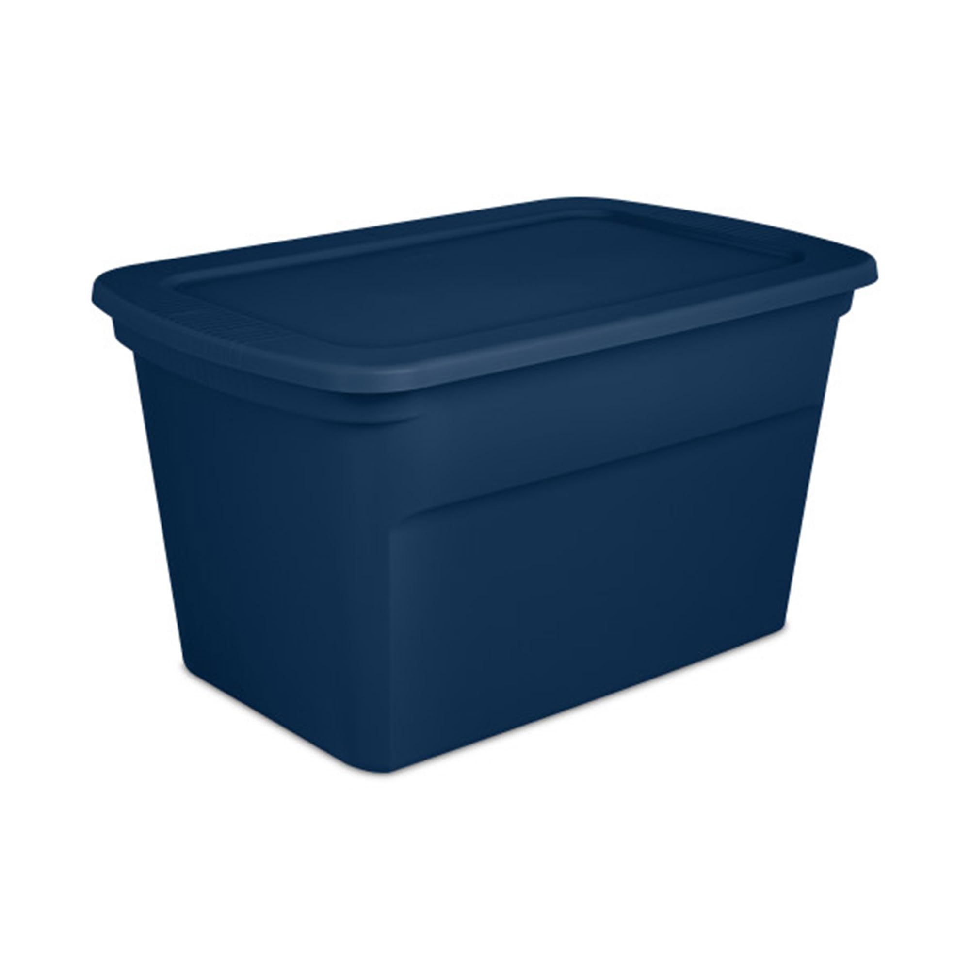 sterilite-6-pack-30-gallon-storage-tote-with-snap-lids-marine-blue image 7