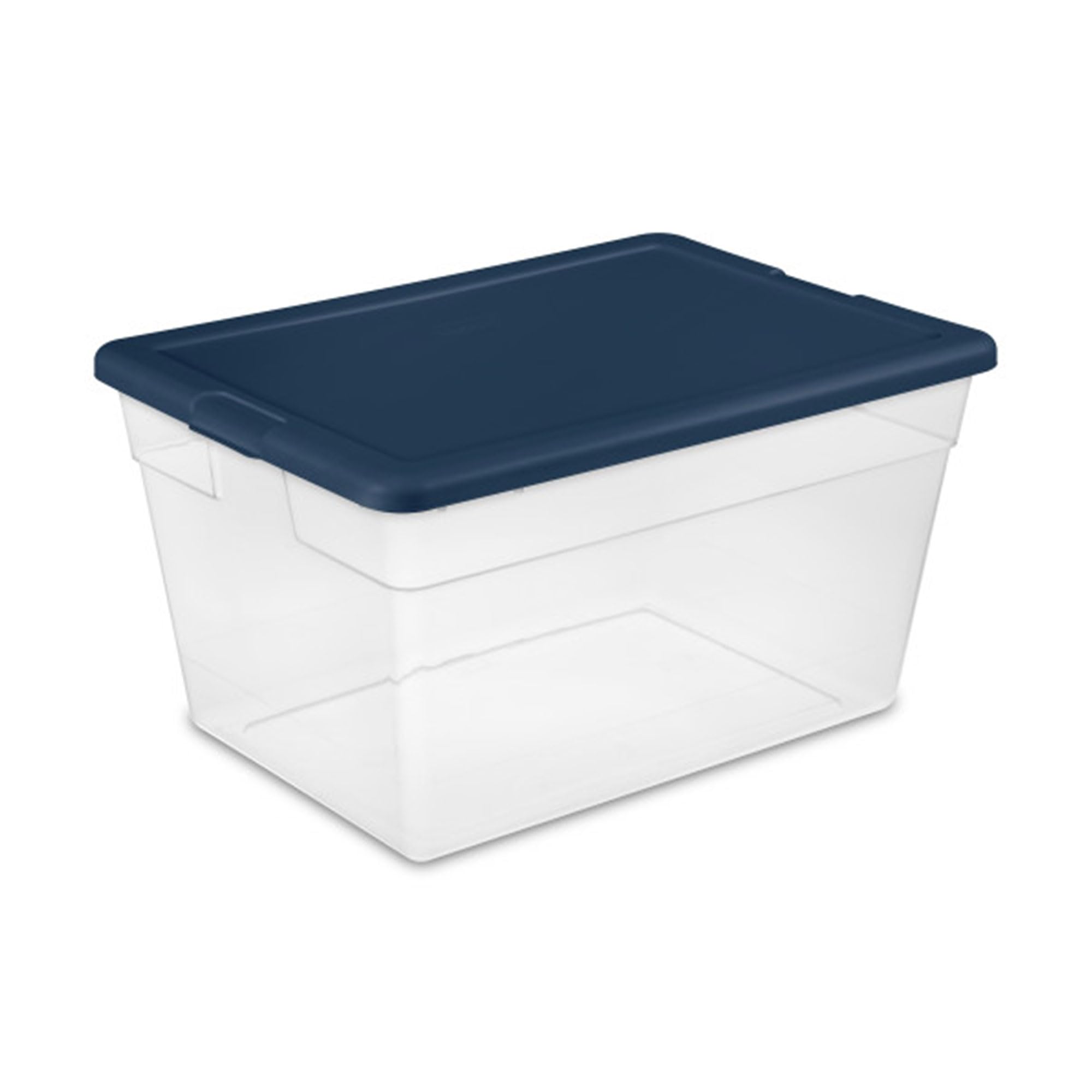 sterilite-56-quart-stackable-storage-box-with-lid-16-pack-marine-blue image 2
