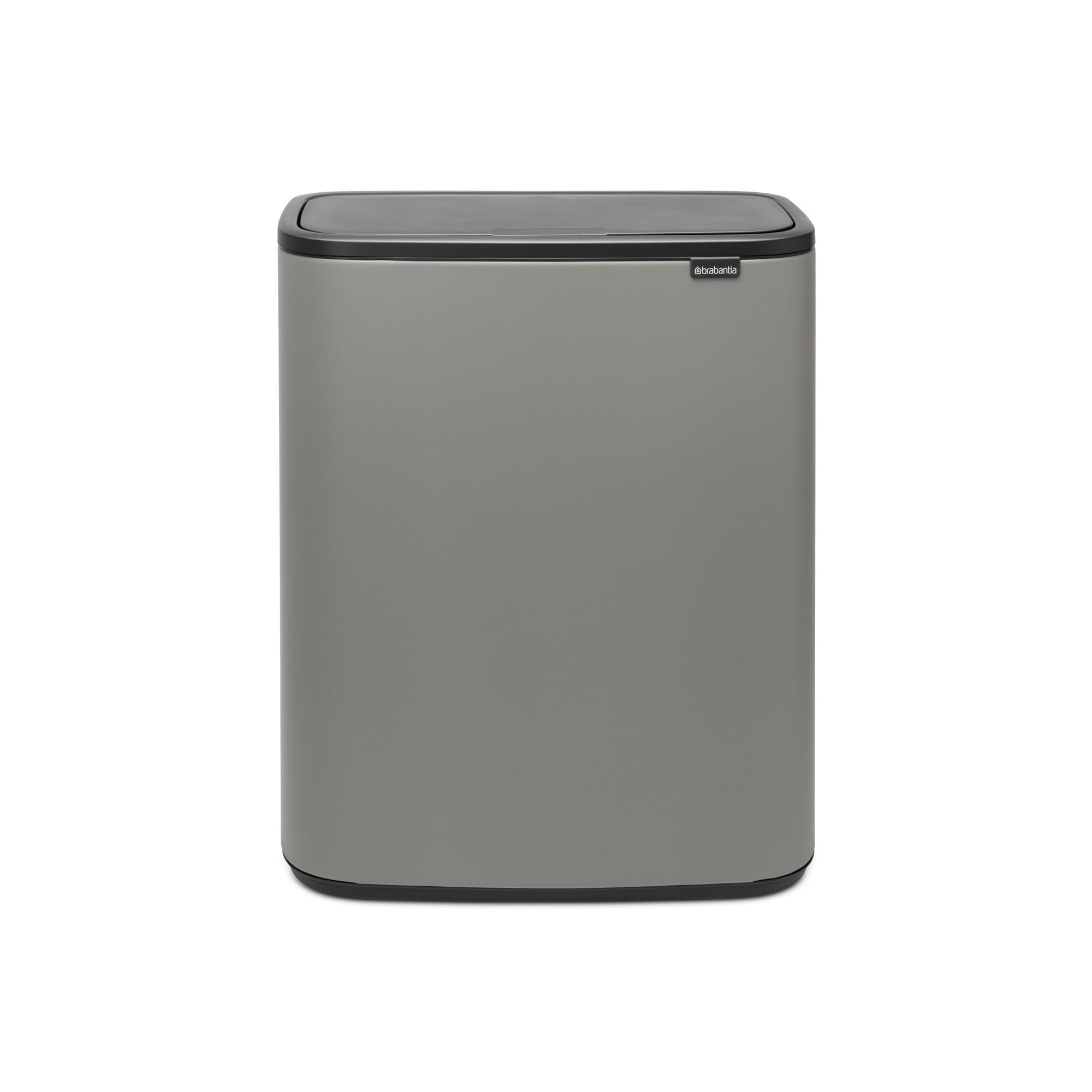 brabantia-bo-touch-top-kitchen-trash-can-16-gal-mineral-gray-soft-close-single-c image 1
