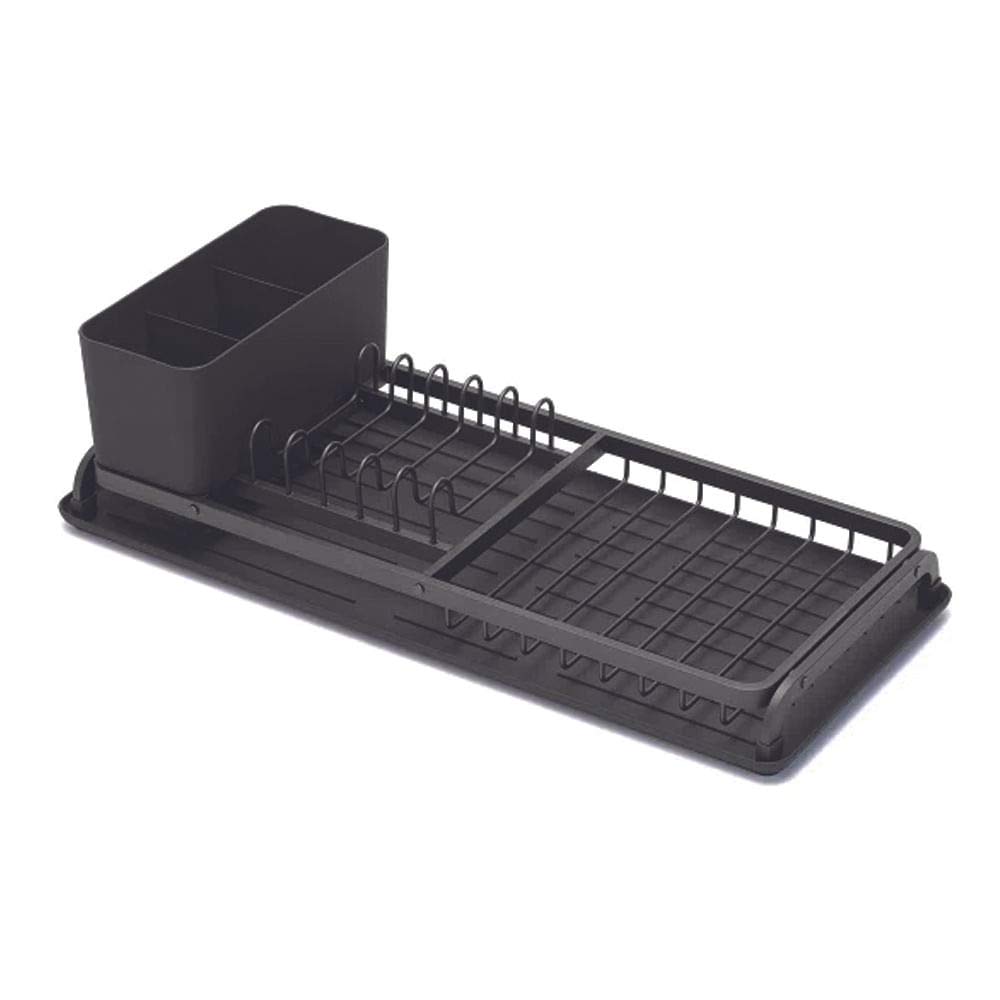brabantia-large-dish-drying-rack-dark-gray-aluminum-with-easy-clean-drip-tray-re image 3