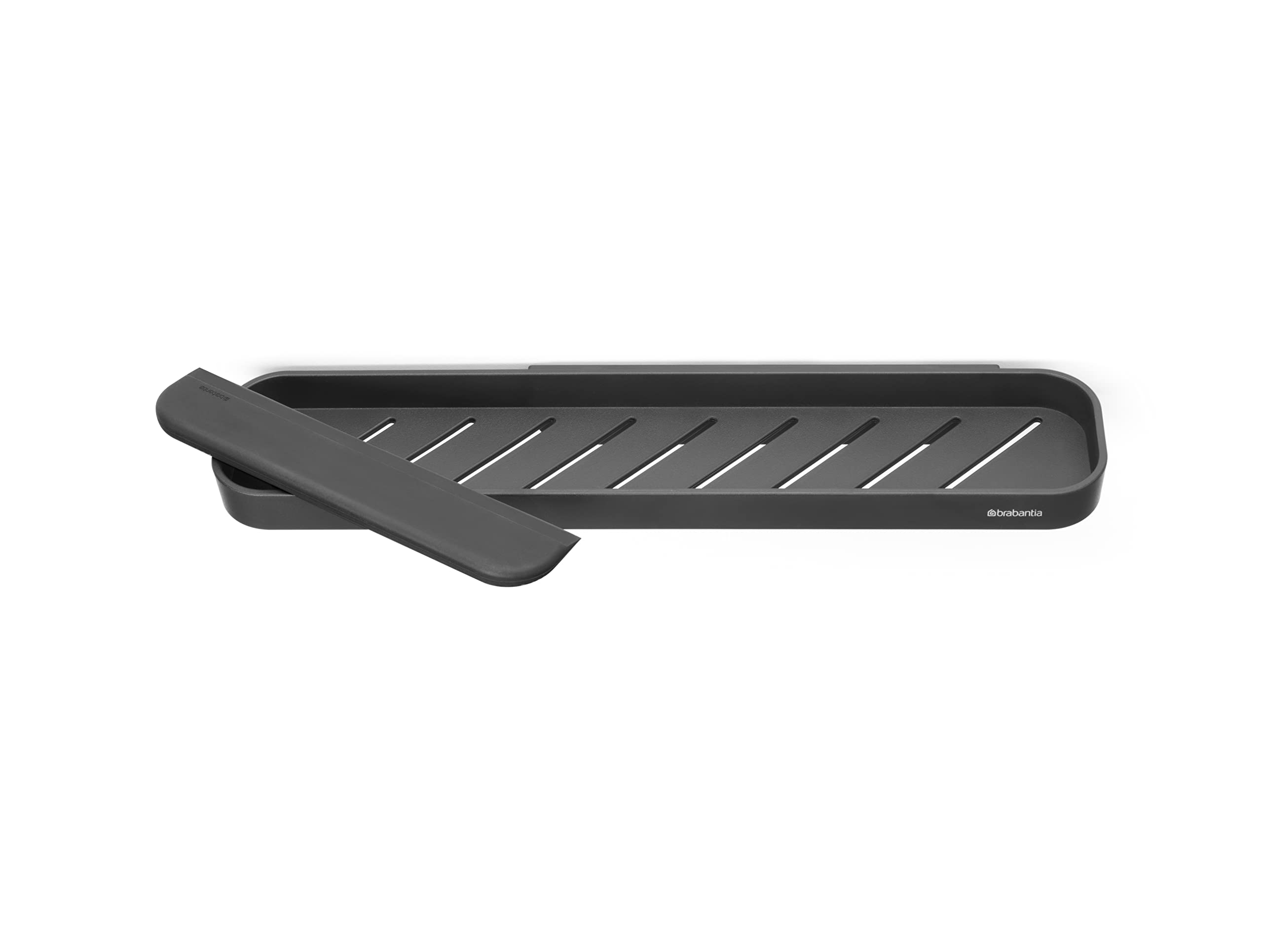 brabantia-mindset-wall-mounted-shower-shelf-squeegee-mineral-infinite-gray image 4