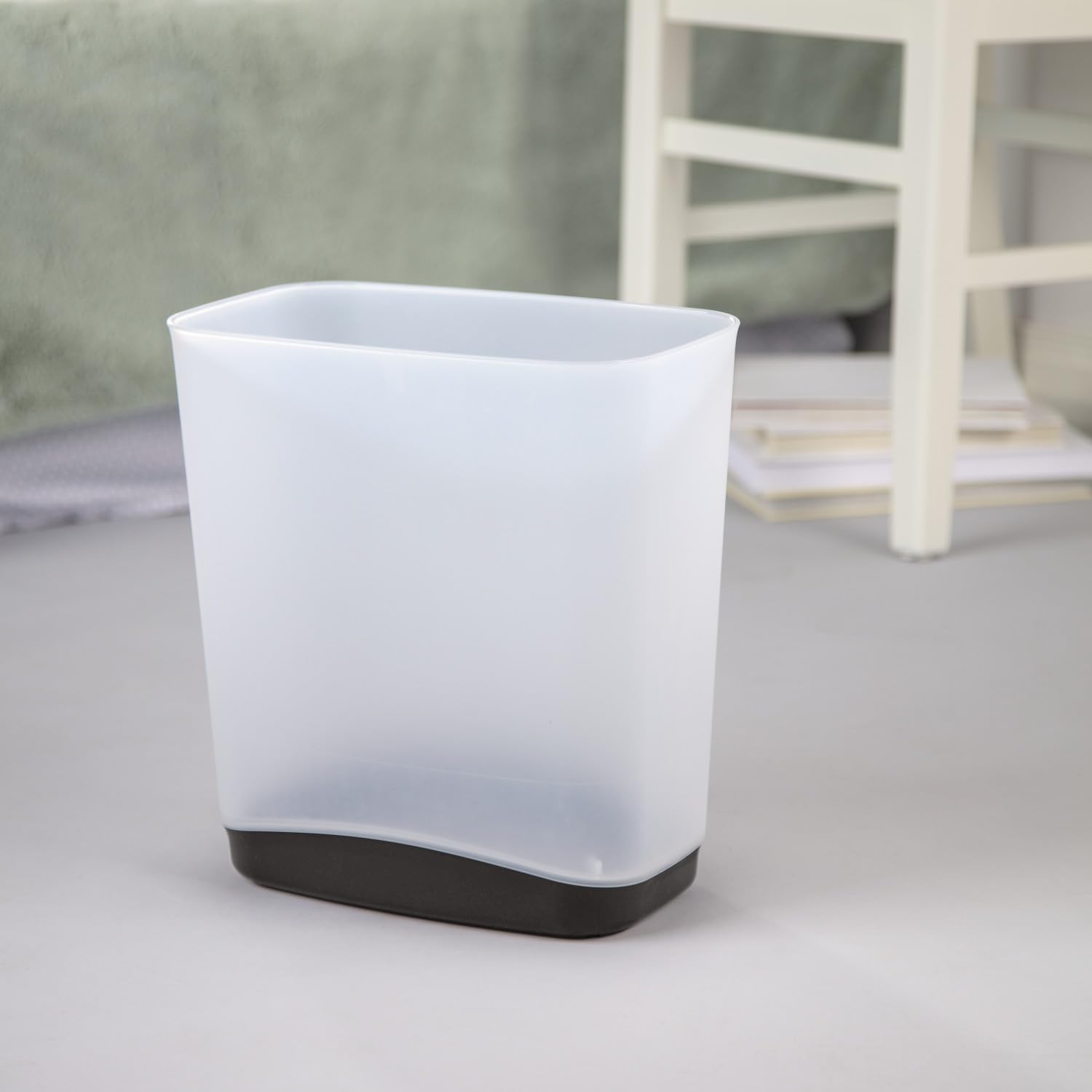 sterilite-3-3-gallon-slim-wastebasket-clear-with-gray-base image 6