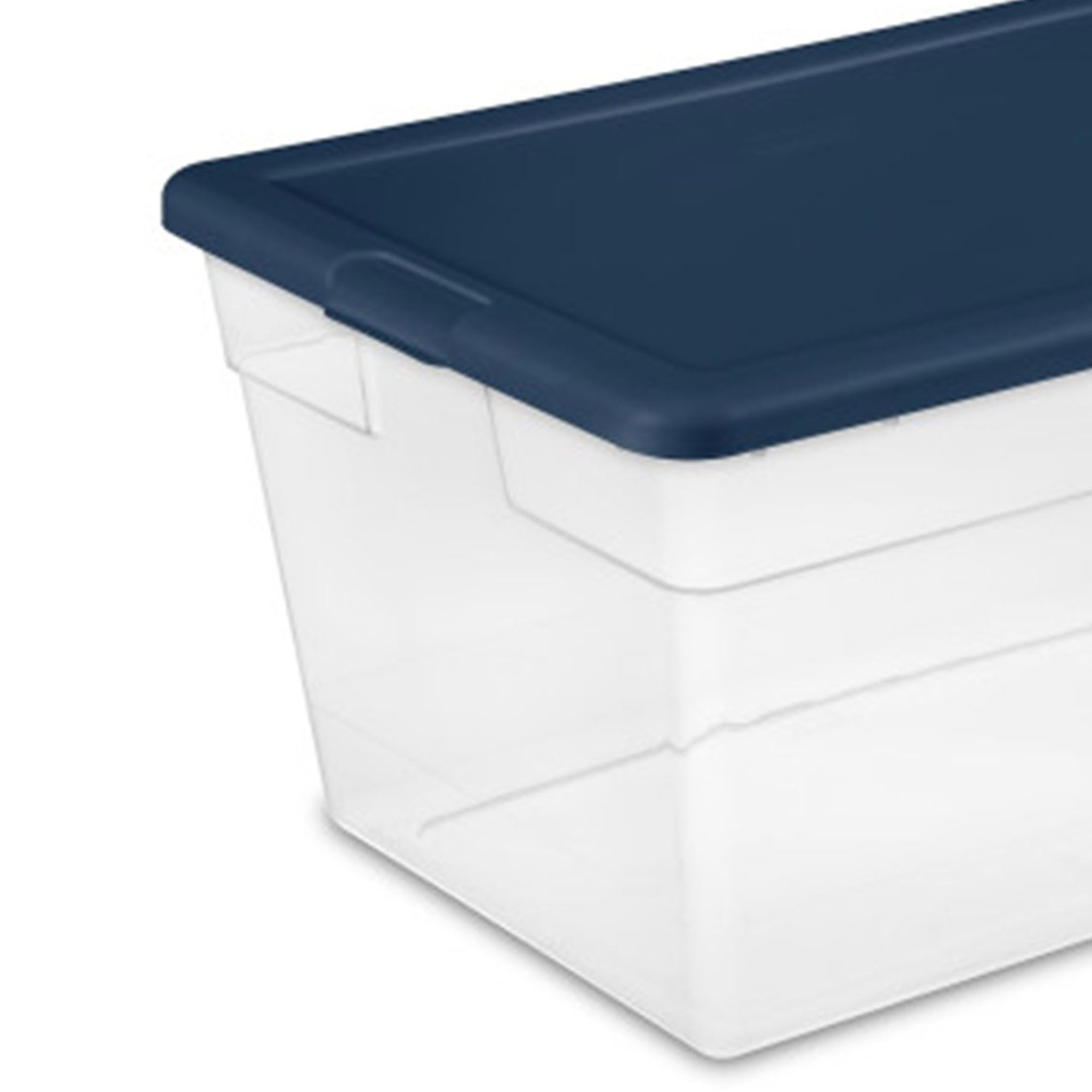sterilite-56-quart-stackable-storage-box-with-lid-16-pack-marine-blue image 7