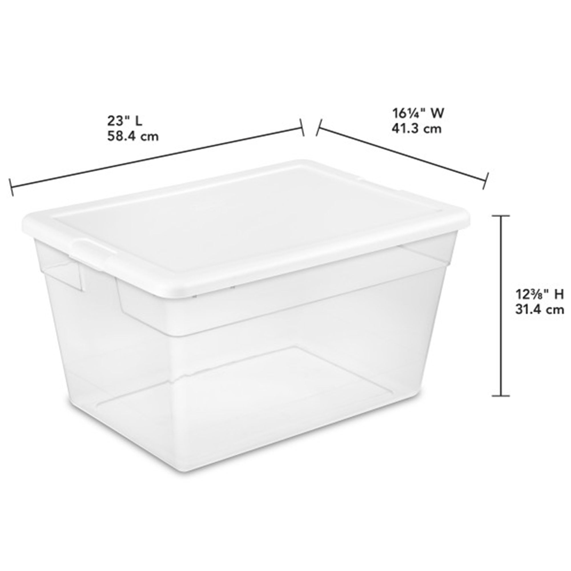 sterilite-56-quart-clear-plastic-storage-container-box-with-latching-lid-40-pack image 3