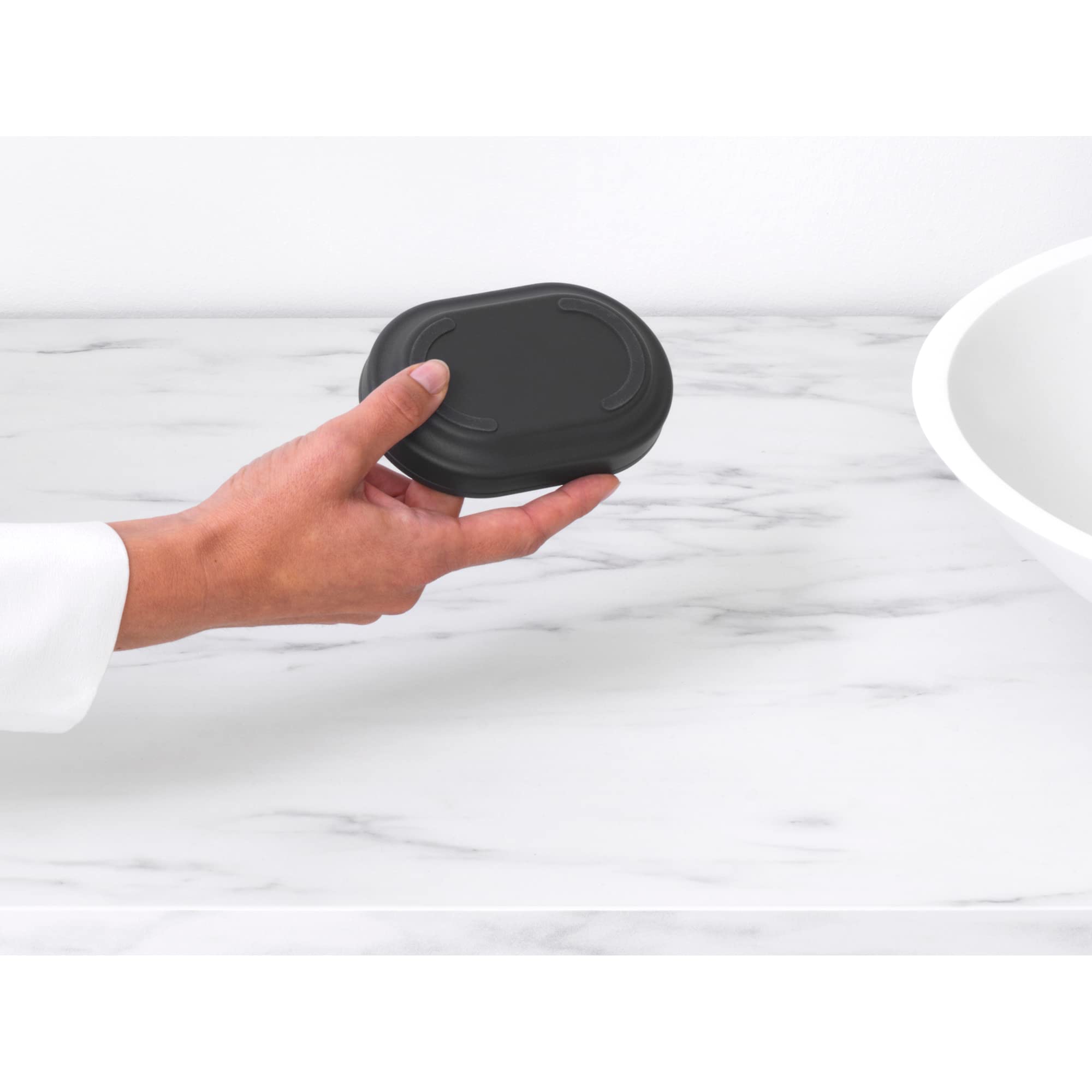 brabantia-mindset-soap-dish-mineral-infinite-gray-anti-rust-metal-soap-tray image 5