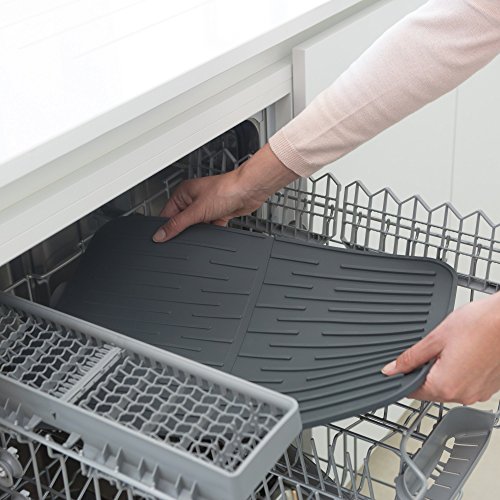 brabantia-sinkside-silicone-dish-drying-mat-dark-gray-non-slip-kitchen-counterto image 8