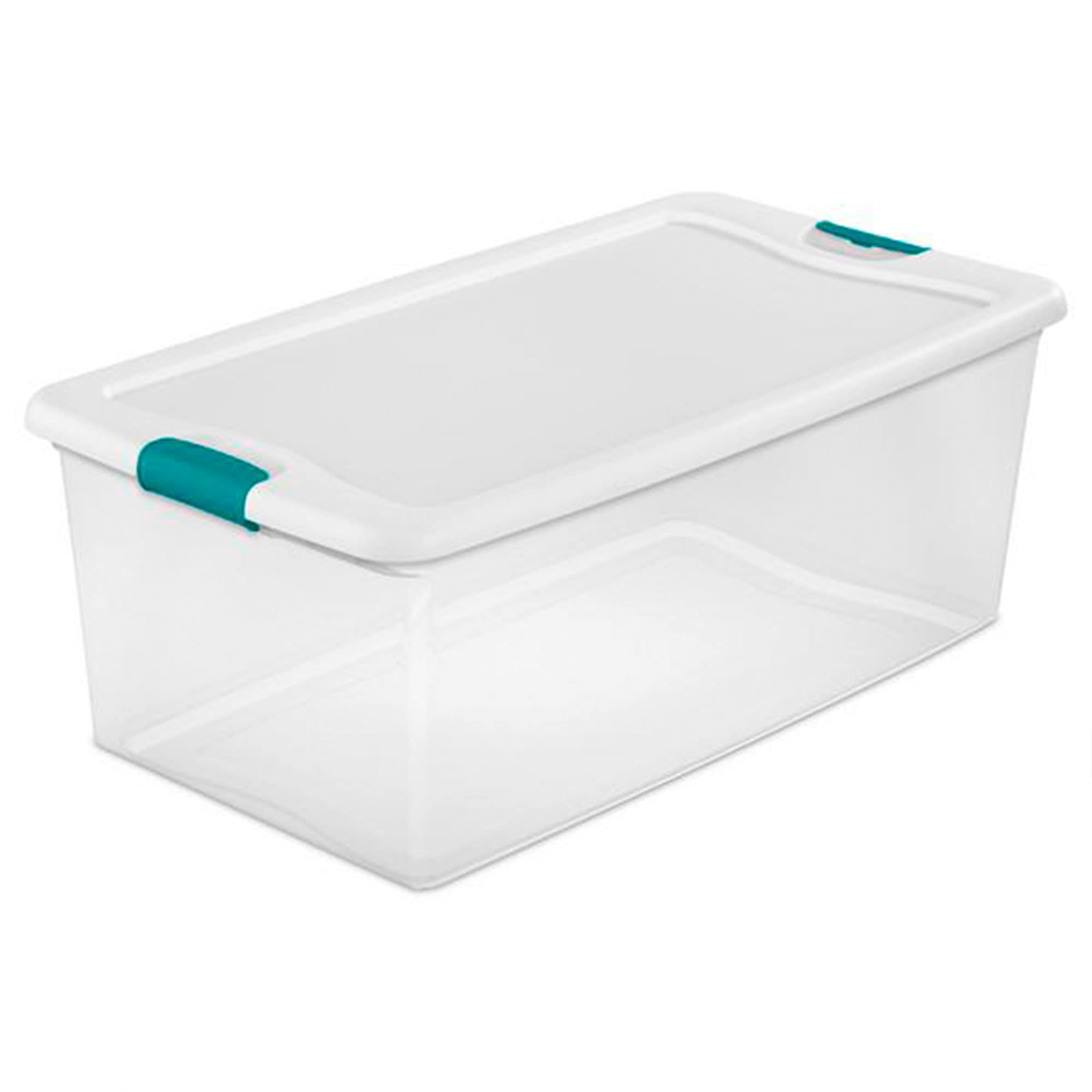 sterilite-1494-15qt-106qt-clear-latching-stacking-storage-box-combo-12-4-pack image 3