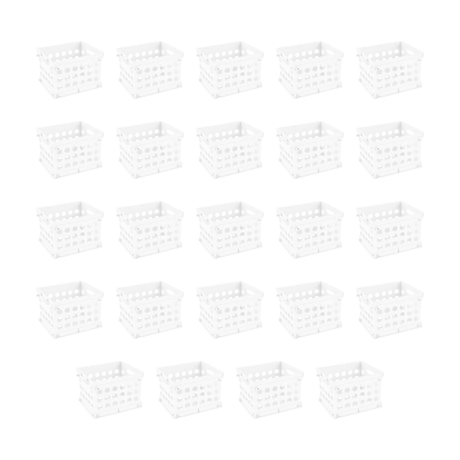 sterilite-stackable-mini-storage-crate-with-handles-white-24-pack image 1
