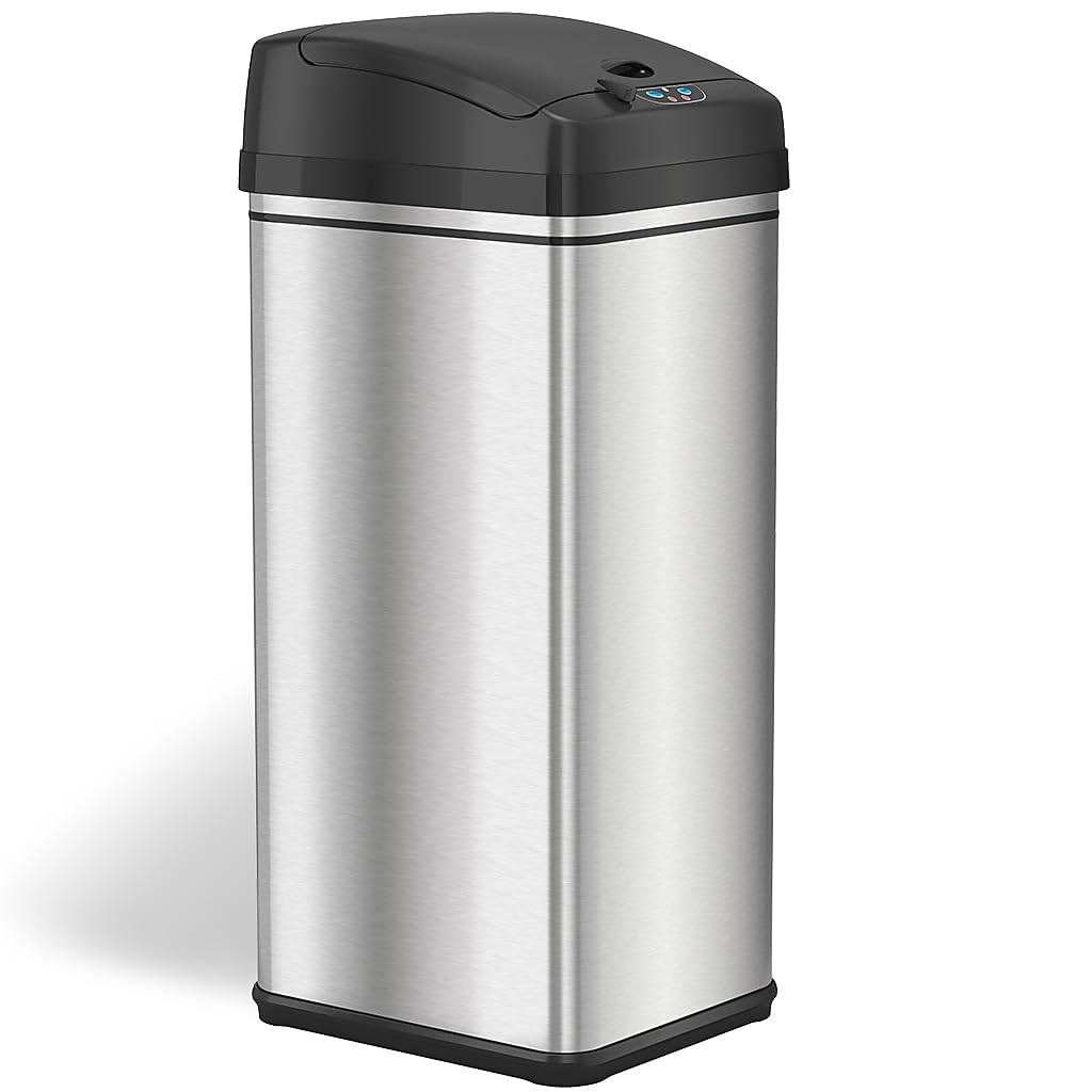 itouchless-13-gallon-sensor-trash-can-with-lid-pet-lock-odor-filter-patented-aut image 4