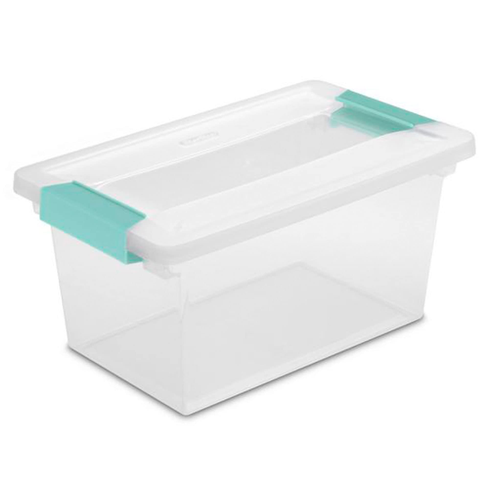 sterilite-medium-and-small-clip-latch-lid-storage-container-totes-12-12-pack-24- image 2