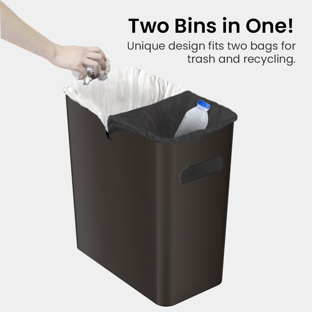 itouchless-slimgiant-4-2-gallon-16-liter-slim-trash-can-with-handles-2-pack-moch image 4