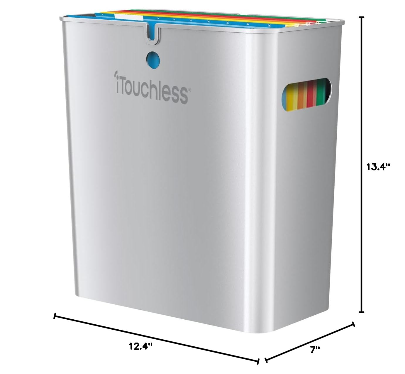 itouchless-slimgiant-4-2-gallon-dual-compartment-slim-trash-can-storage-bin-16l- image 6
