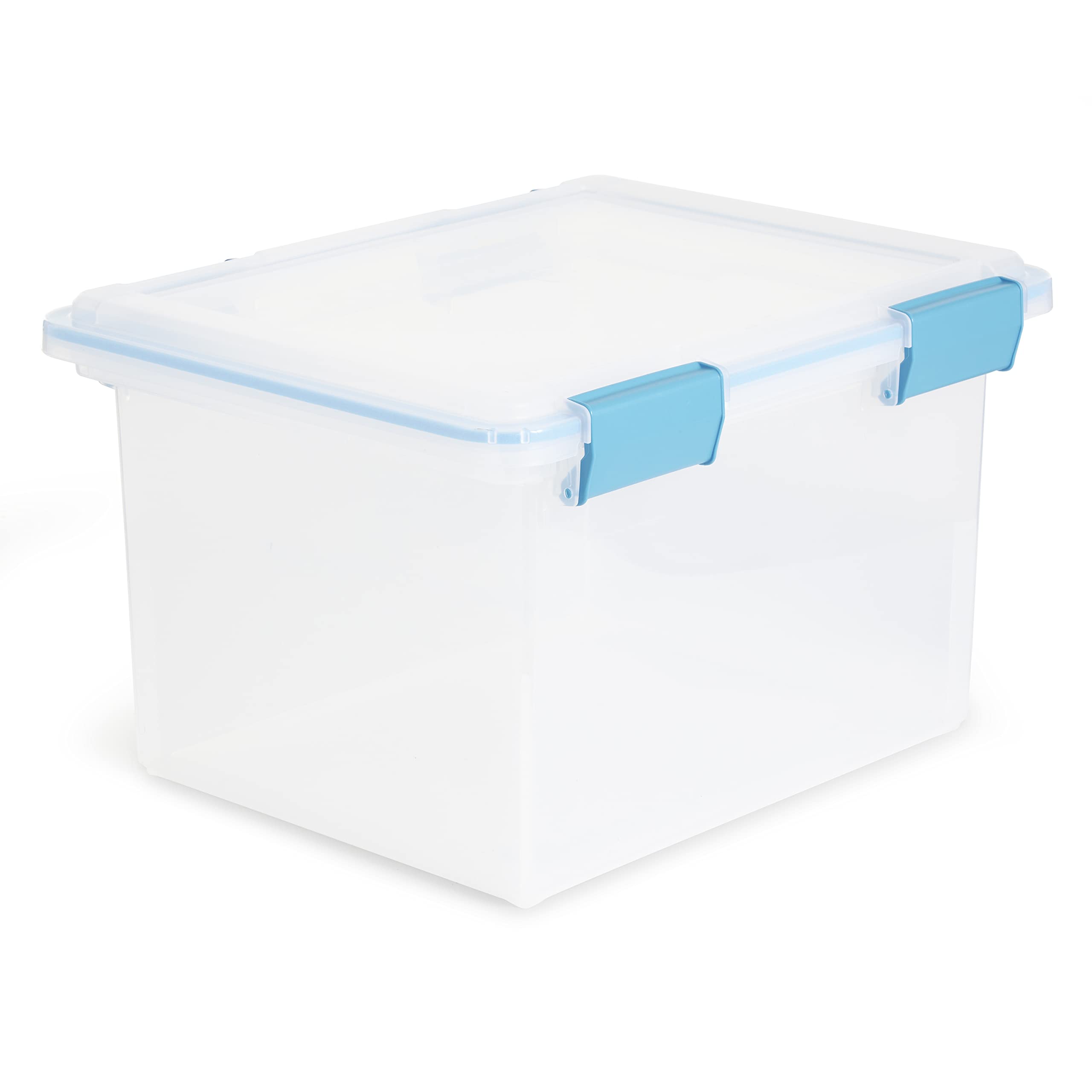sterilite-32-quart-clear-stackable-storage-container-with-latching-lid-4-pack image 2