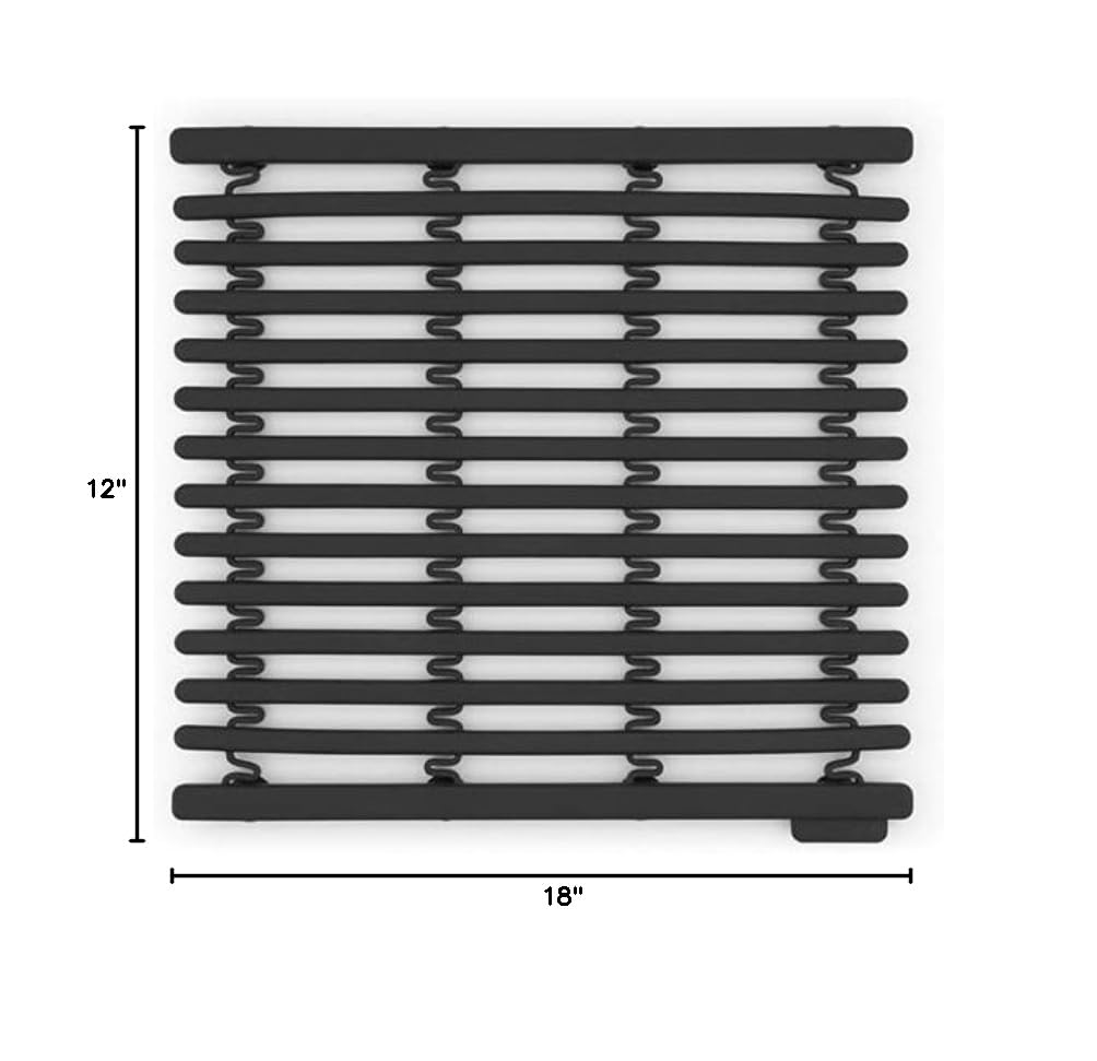 brabantia-extendable-dish-drying-mat-dark-gray-silicone-heat-resistant-kitchen-m image 8