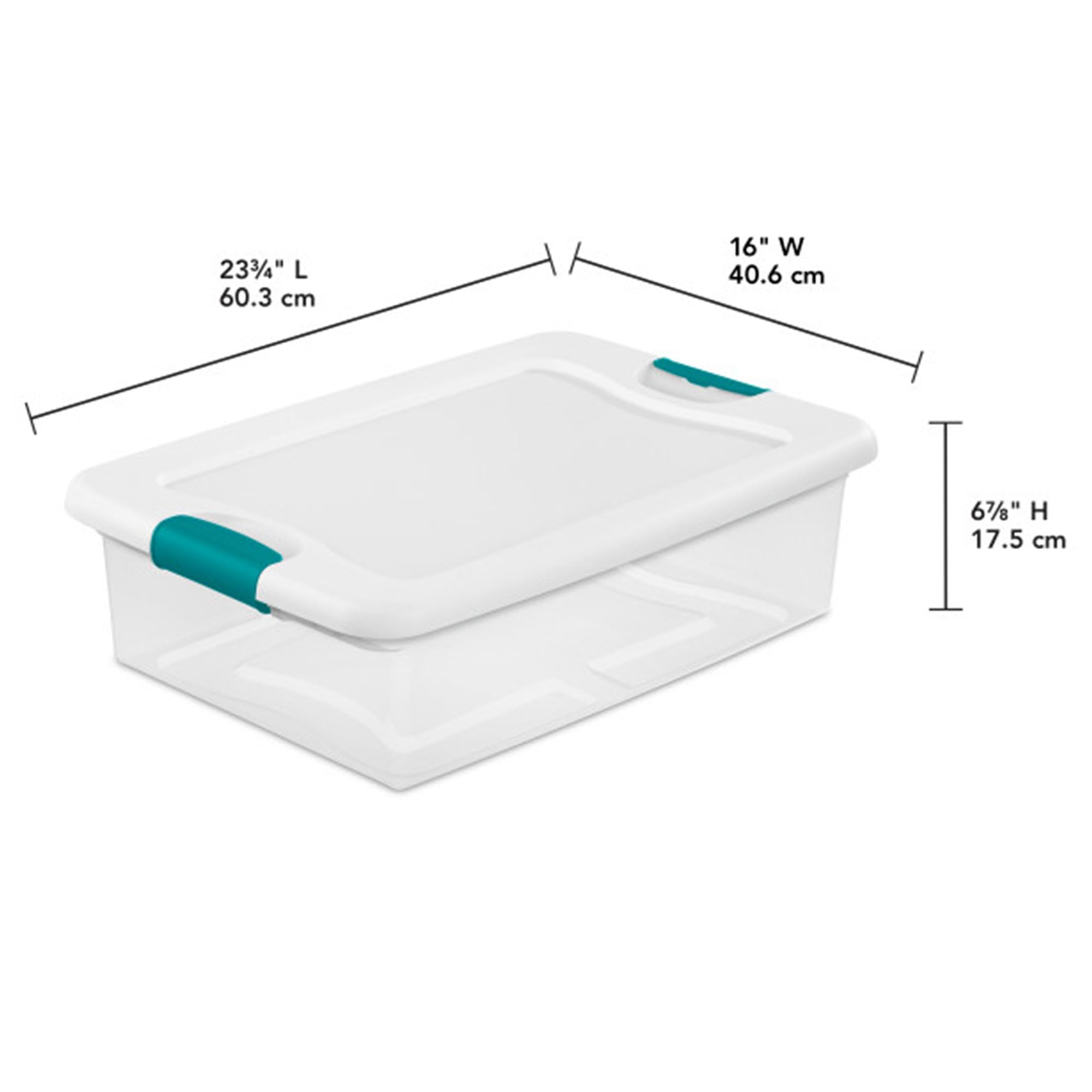 sterilite-32-quart-15-quart-latch-lid-storage-container-tote-set-6-large-12-smal image 2