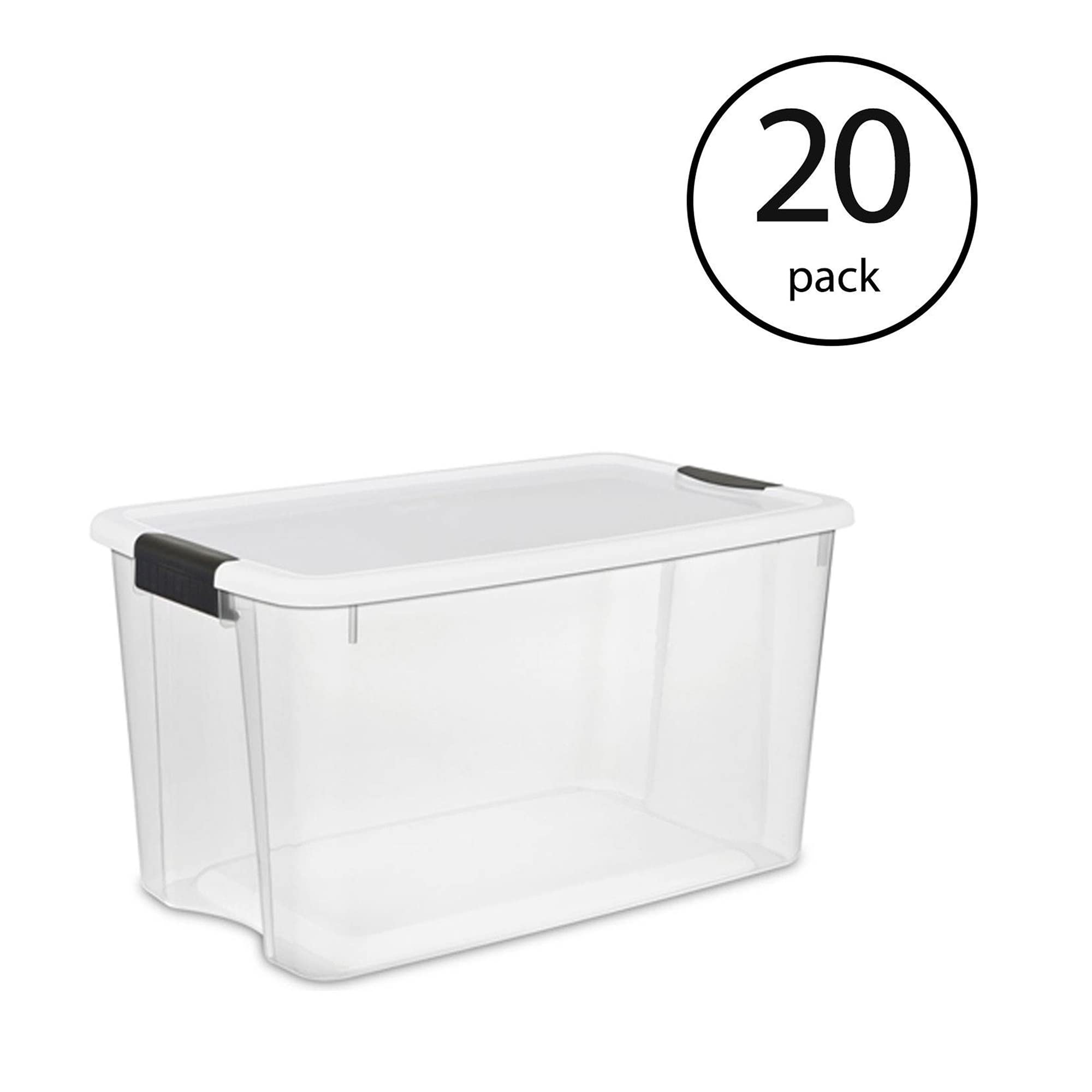sterilite-116-quart-ultra-clear-plastic-storage-tote-container-with-latching-lid image 2