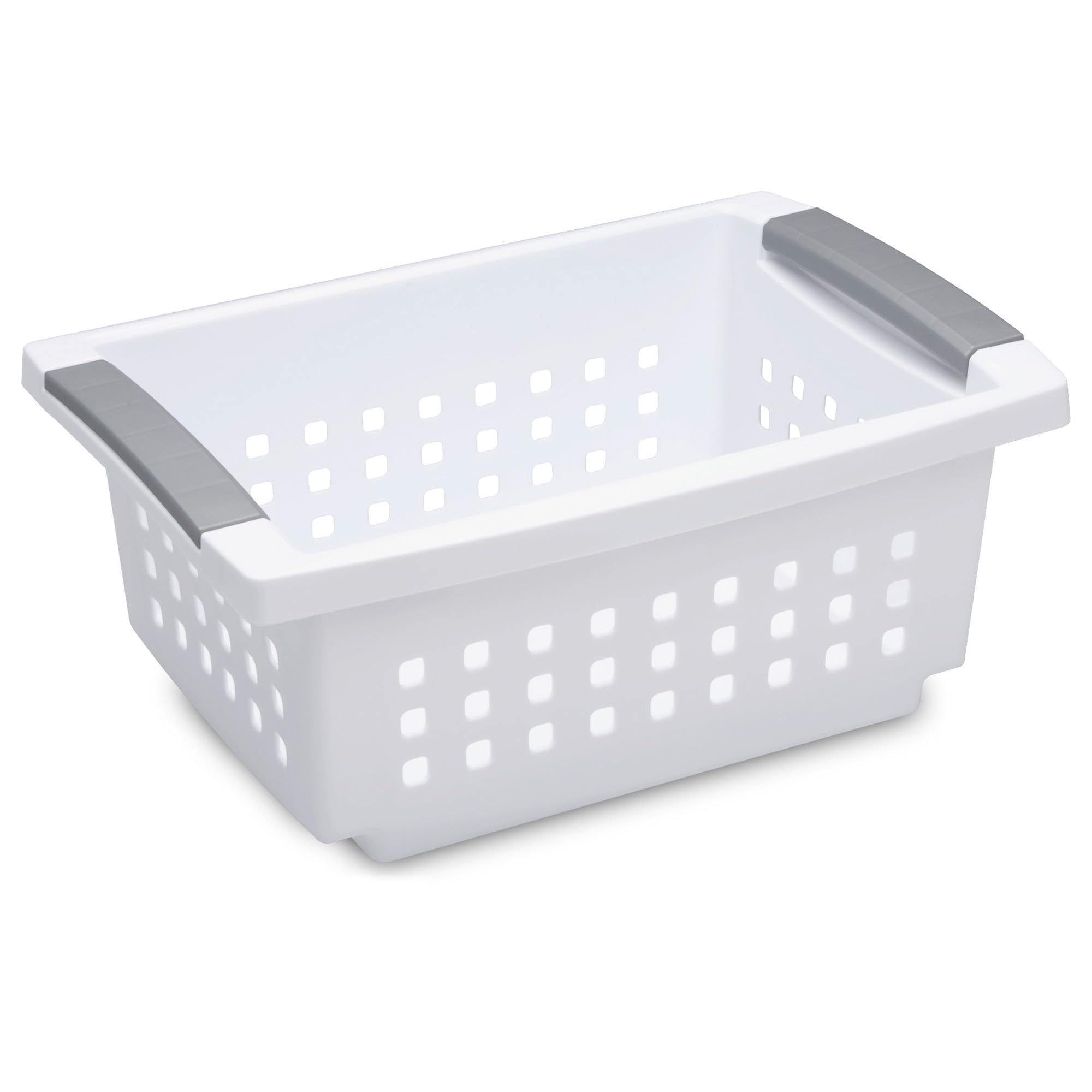 sterilite-small-stacking-basket-8-pack-with-comfort-grip-handles-and-flip-down-r image 1