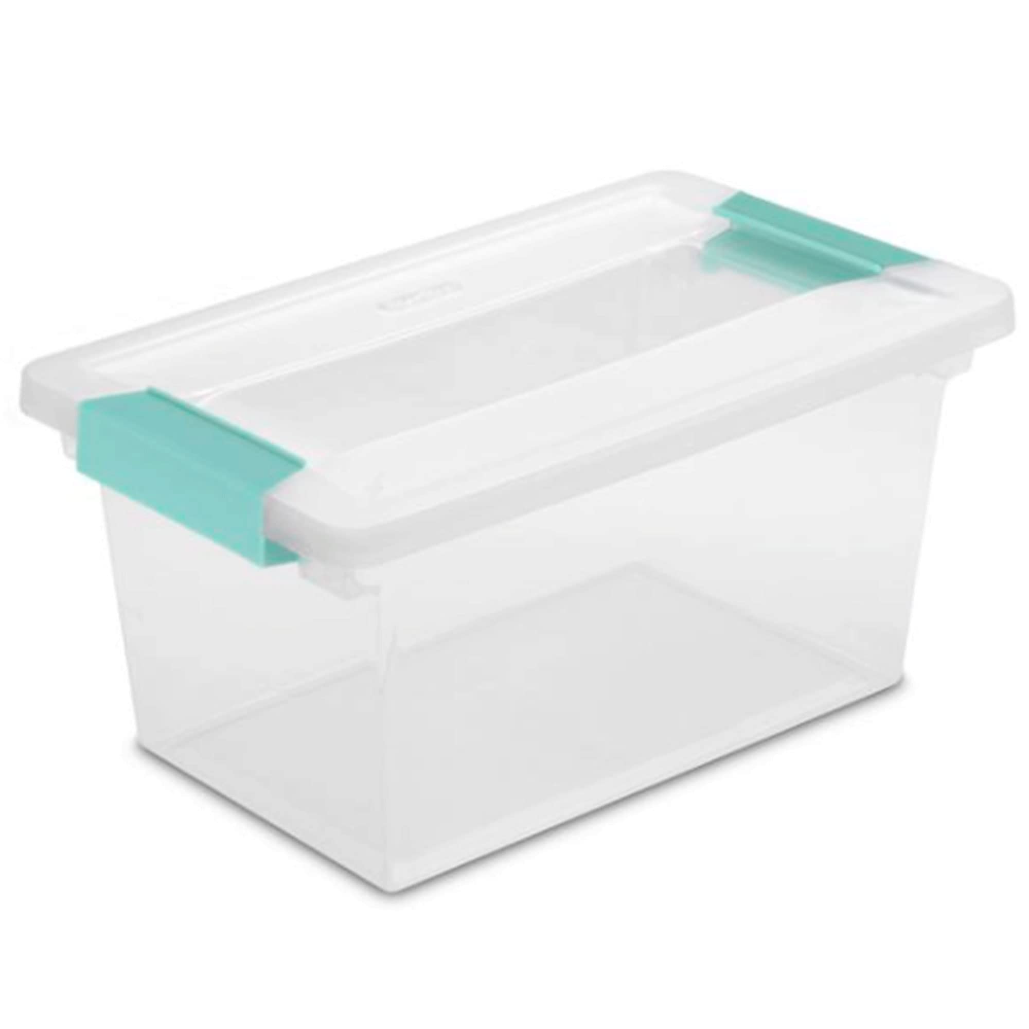 sterilite-medium-clip-storage-box-container-with-latching-lid-24-pack-for-home-o image 1