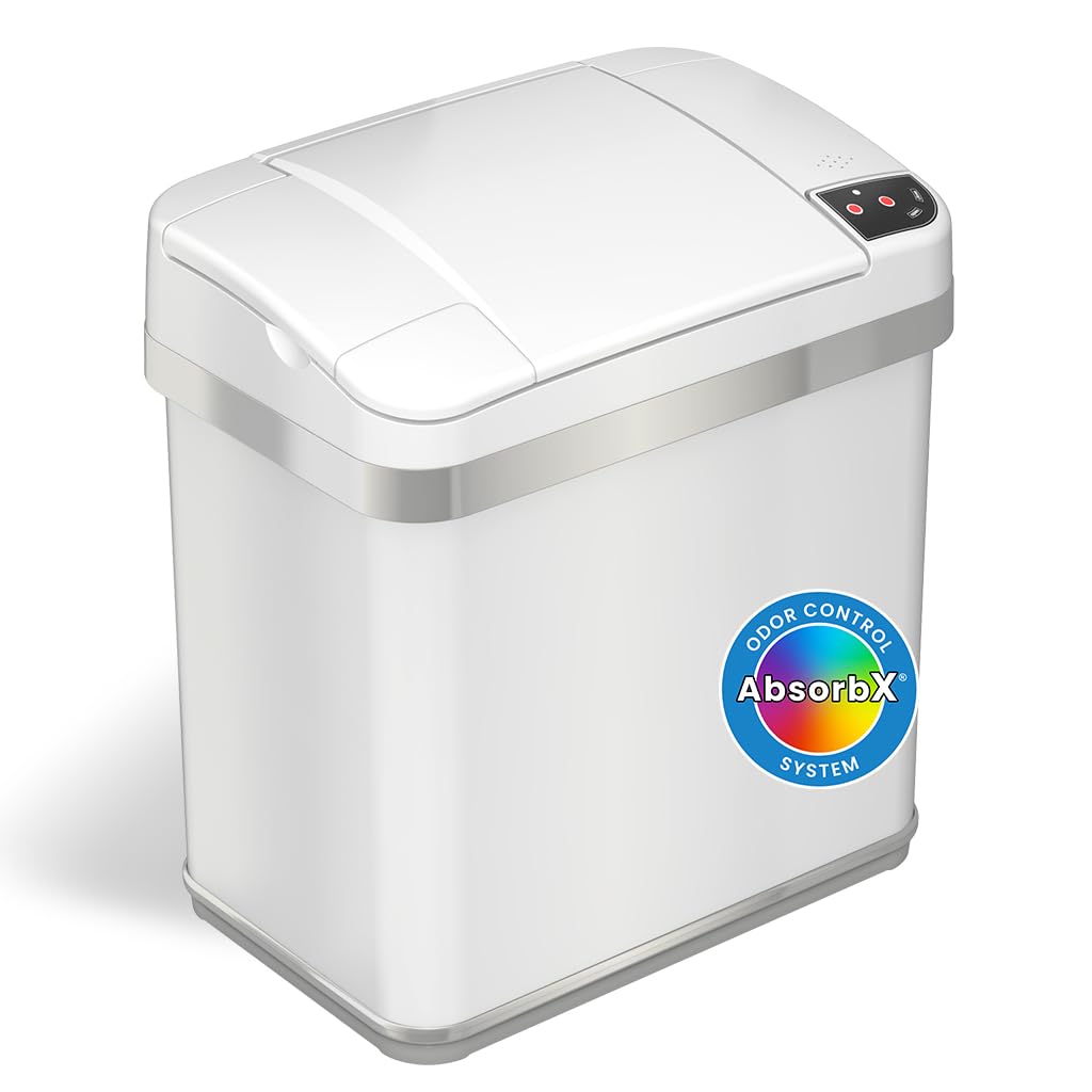 itouchless-2-5-gallon-bathroom-trash-can-with-odor-control-10l-automatic-motion- image 7
