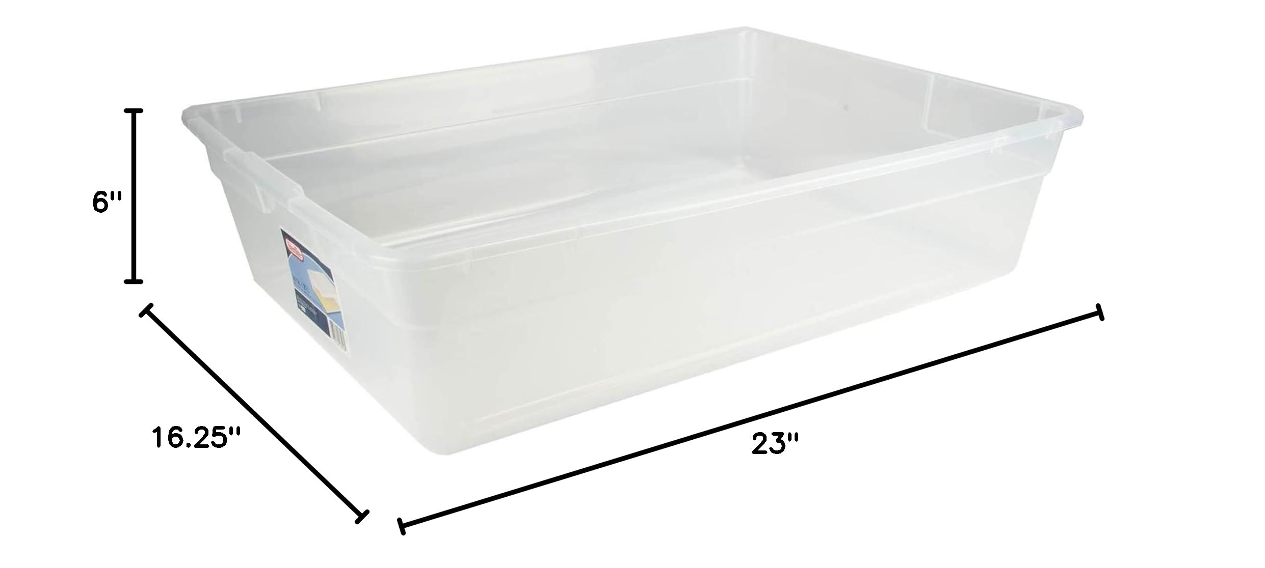 sterilite-28-quart-multipurpose-clear-plastic-stacking-storage-container-tote-wi image 7