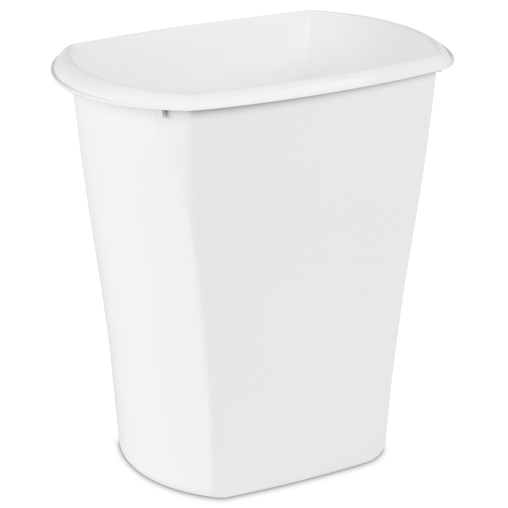 sterilite-5-5-gallon-rectangular-wastebasket-6-pack-open-top-medium-trash-can-fo image 1