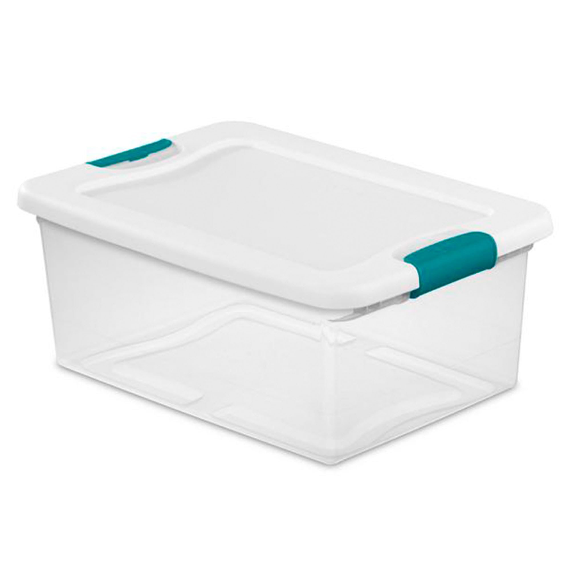 sterilite-1494-15qt-106qt-clear-latching-stacking-storage-box-combo-12-4-pack image 4