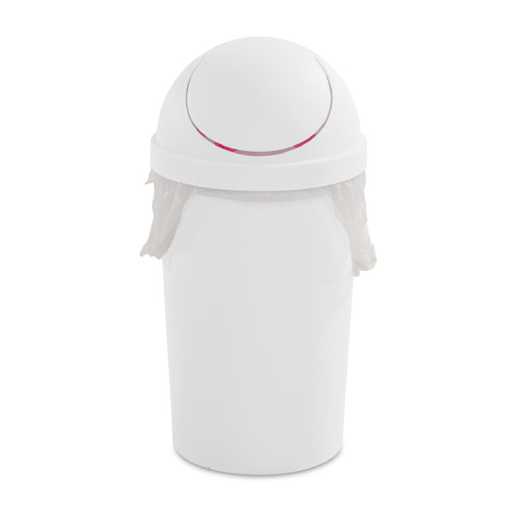 sterilite-3-gallon-round-swingtop-wastebasket-with-lid-small-plastic-trash-can-f image 8