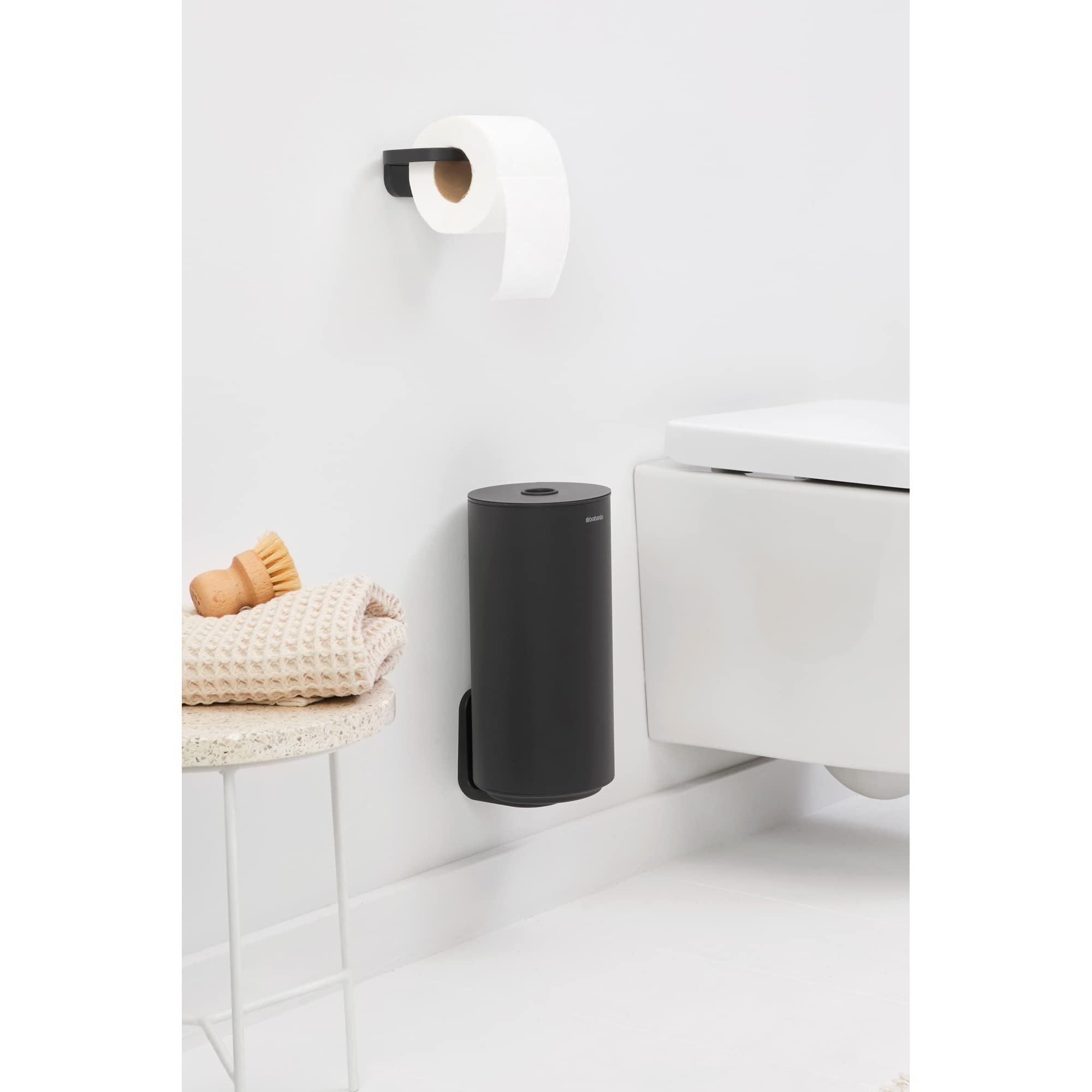 brabantia-mindset-toilet-roll-dispenser-mineral-infinite-gray-wall-mountable image 3