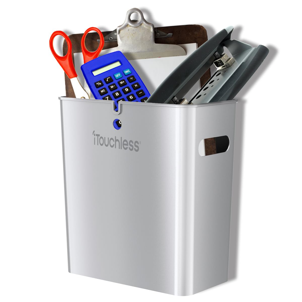 itouchless-slimgiant-4-2-gallon-dual-compartment-slim-trash-can-storage-bin-16l- image 3