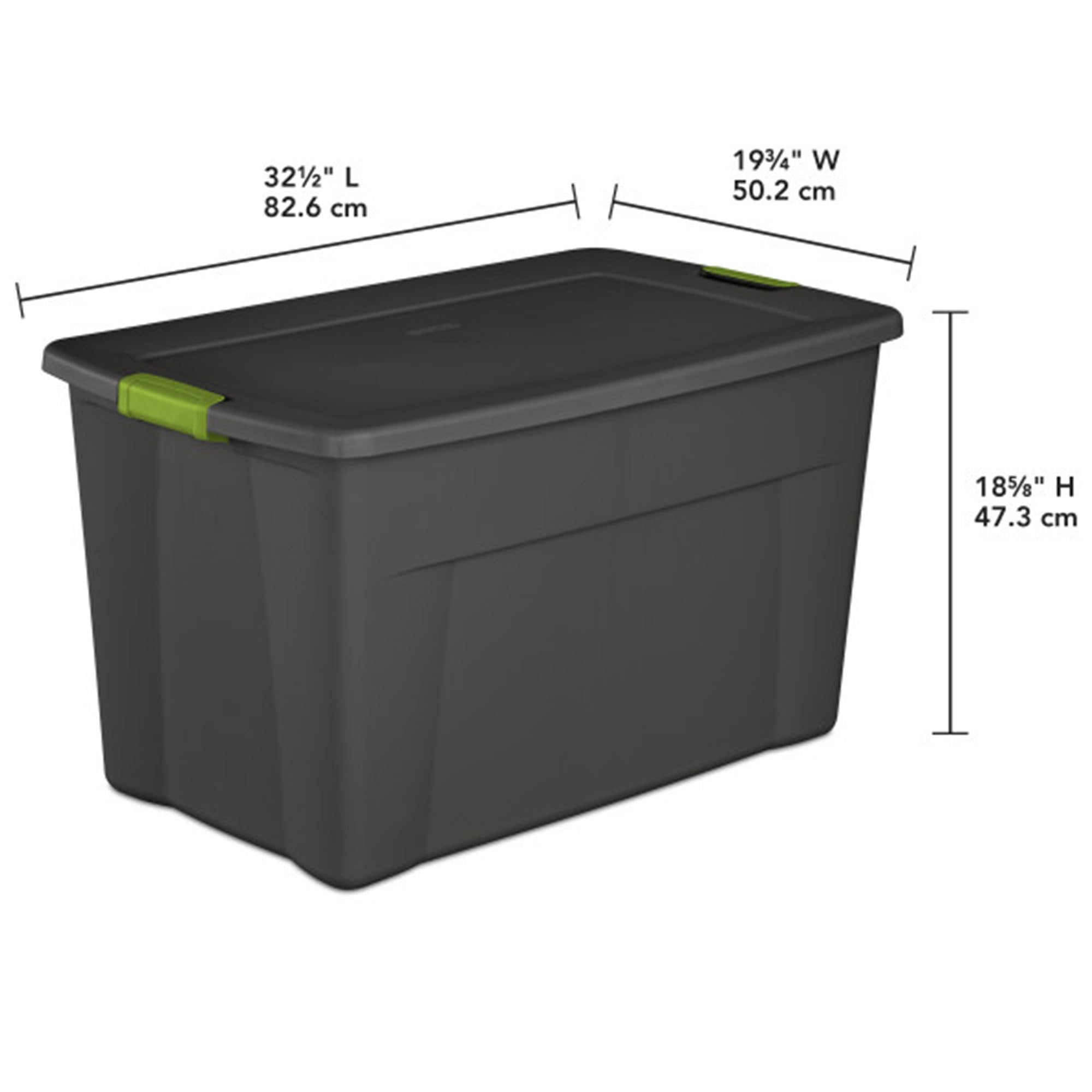 sterilite-4-pack-35-gallon-latching-storage-tote-bins-with-lids-gray image 4