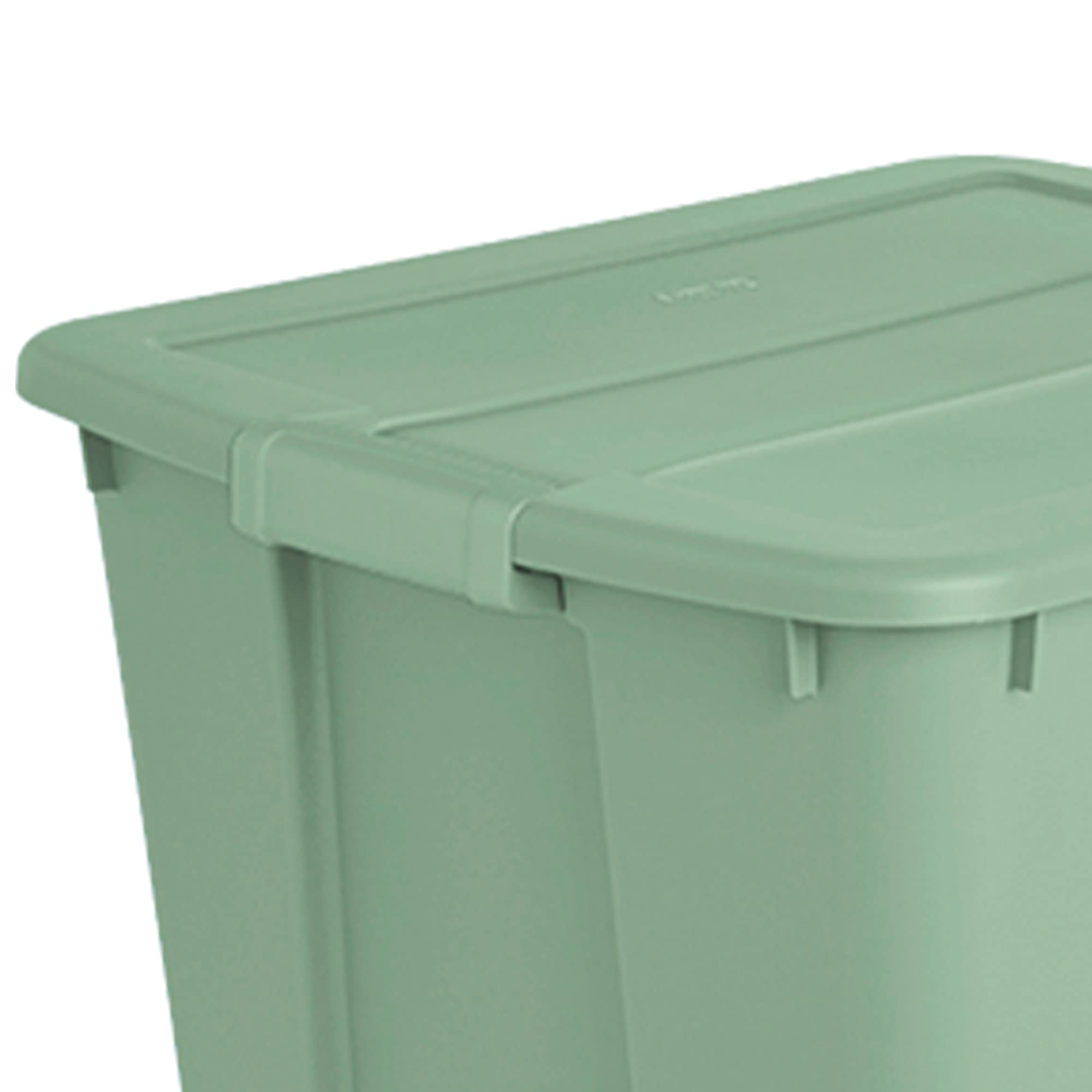 sterilite-20-gallon-stackable-plastic-storage-tote-with-latching-lid-6-pack-cris image 5