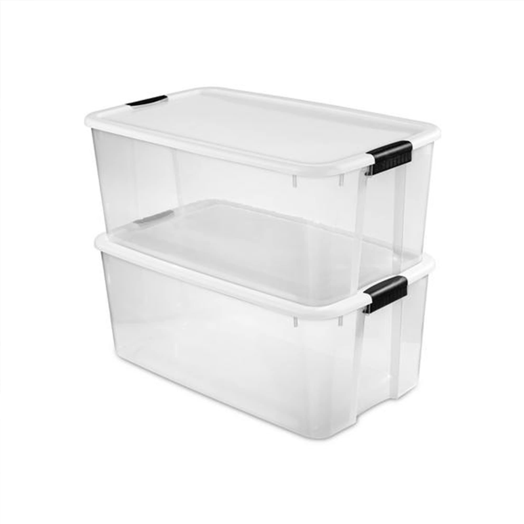 sterilite-116-quart-ultra-latching-storage-tote-box-container-clear-24-pack image 5