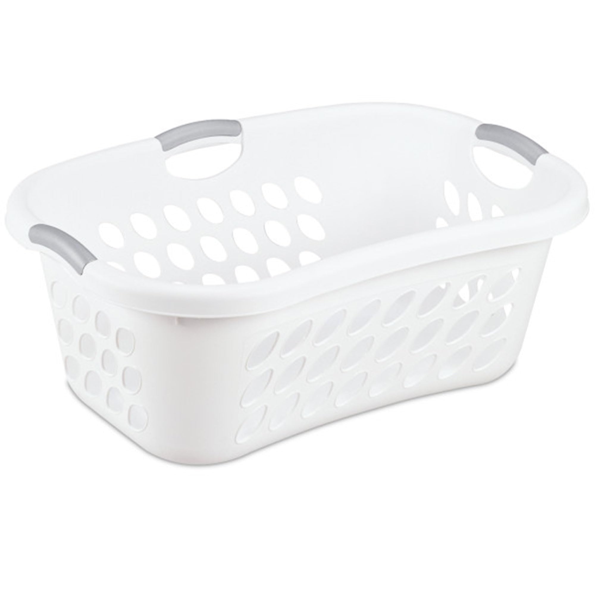 sterilite-6-pack-ultra-hiphold-laundry-basket-1-25-bushel-capacity-white-with-ti image 1