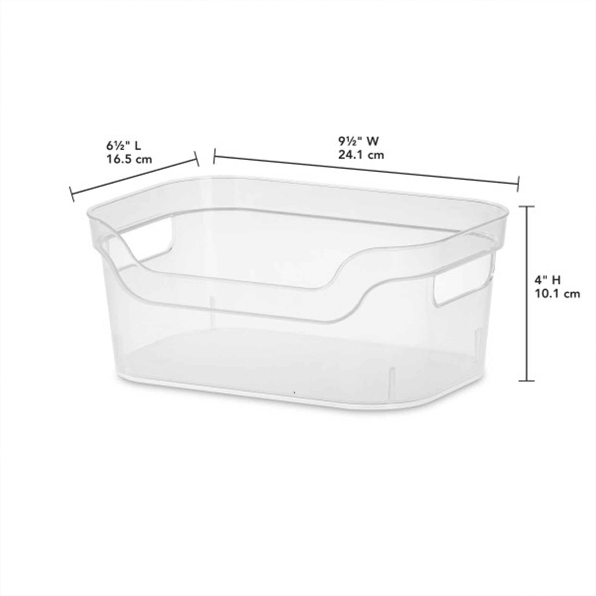 sterilite-9-5-x-6-5-x-4-inch-small-open-scoop-front-clear-storage-bin-with-carry image 3