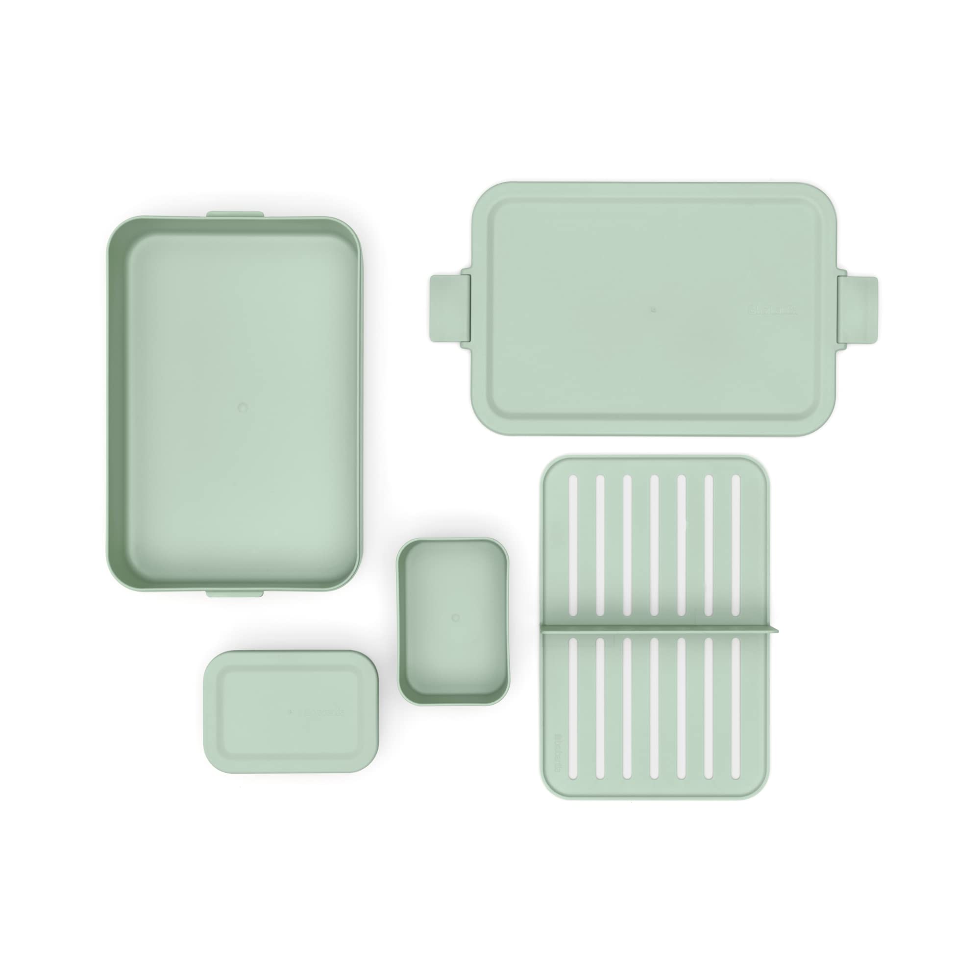 brabantia-make-take-bento-lunch-box-jade-green-2-compartments-with-lidded-pot-68 image 6