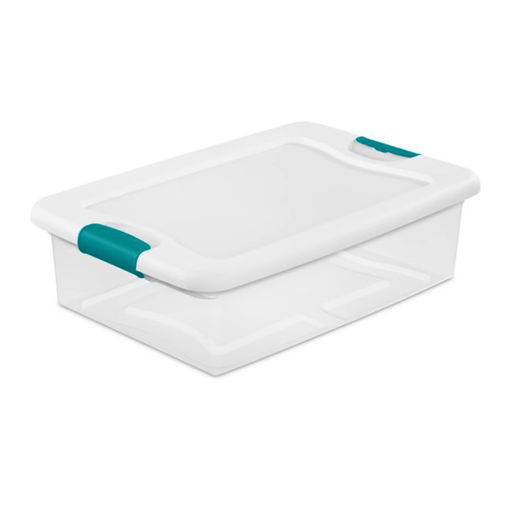sterilite-latching-box-storage-bins-12-pack-clear-plastic-64-32-quart-heavy-duty image 2