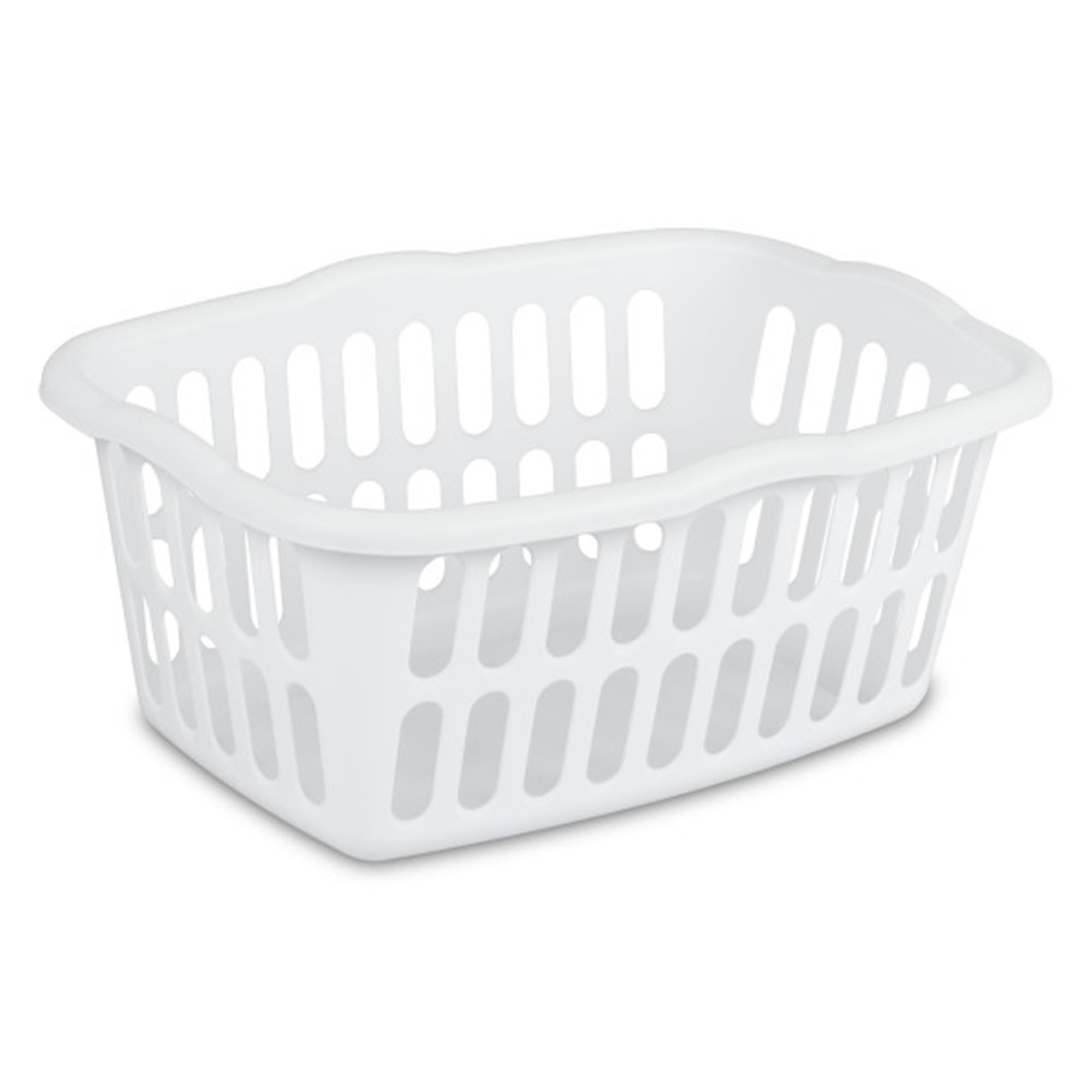 sterilite-12-pack-rectangular-laundry-basket-plastic-clothes-hamper-1-5-bushel-w image 1