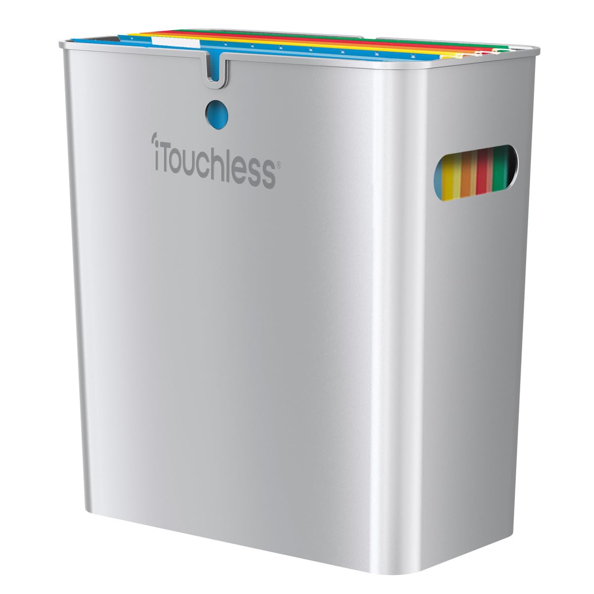 itouchless-slimgiant-4-2-gallon-dual-compartment-slim-trash-can-storage-bin-16l- image 2