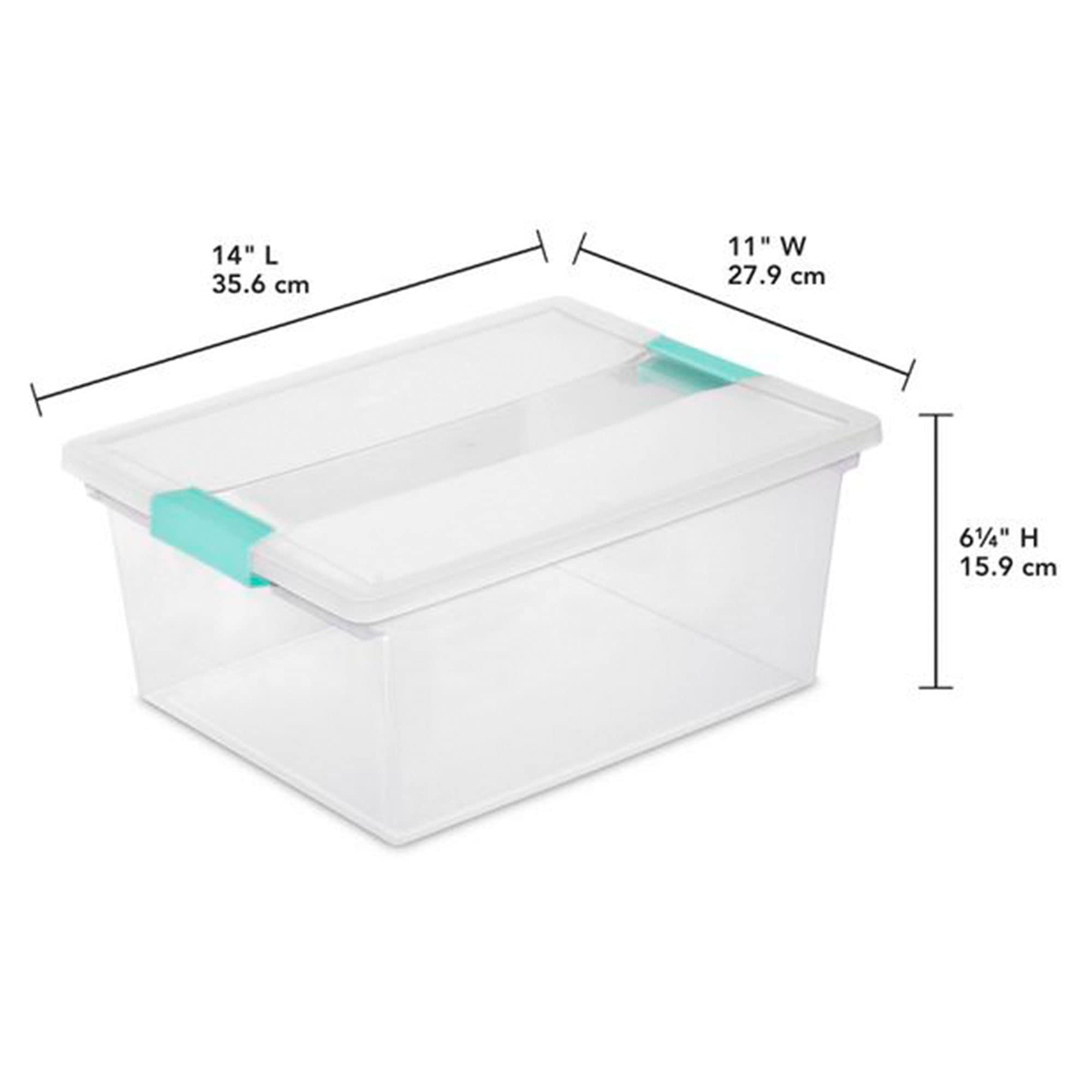sterilite-deep-clear-plastic-stackable-storage-container-bin-box-tote-with-clear image 2