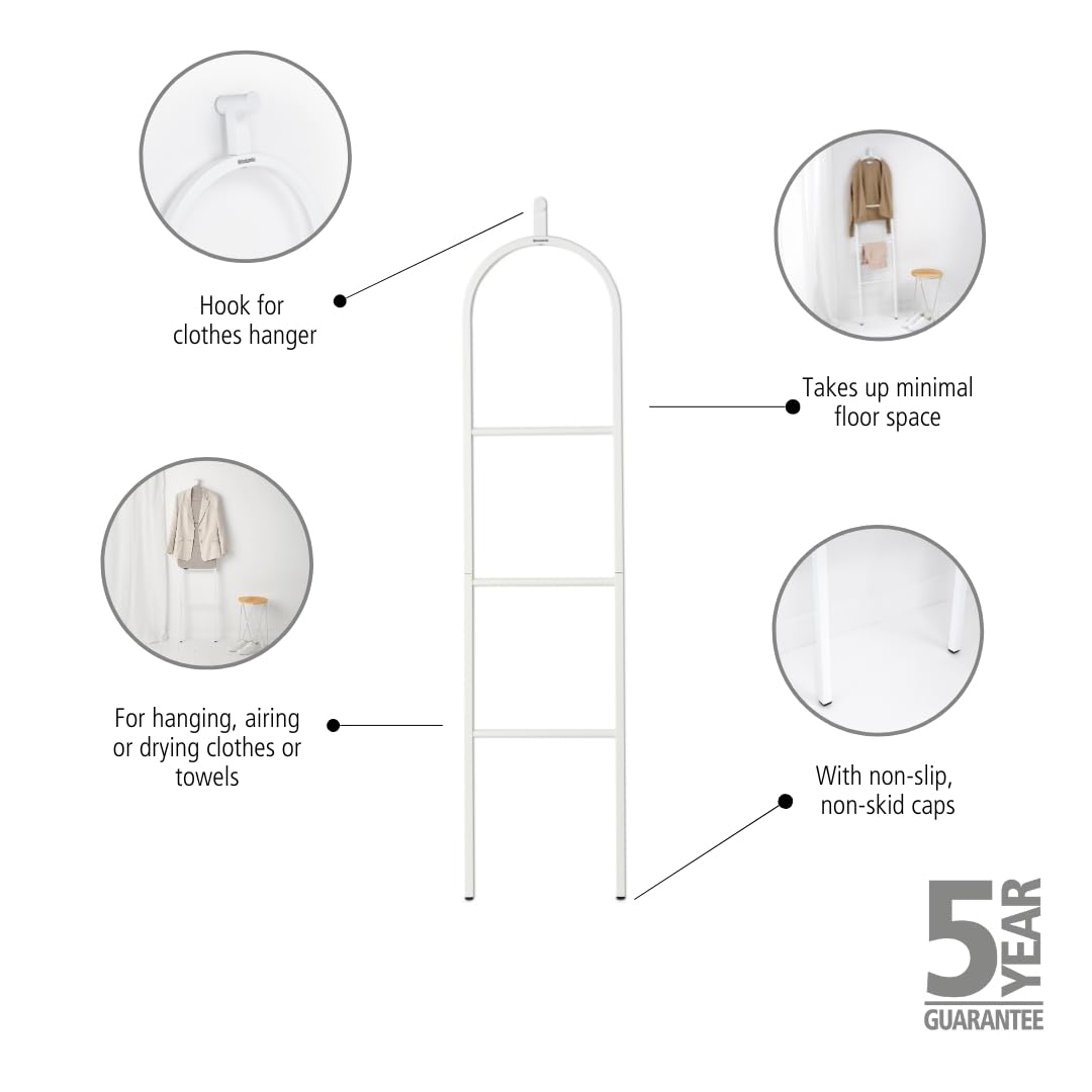 brabantia-linn-dressboy-multi-purpose-clothes-stand-with-hook-compact-clothes-ai image 2