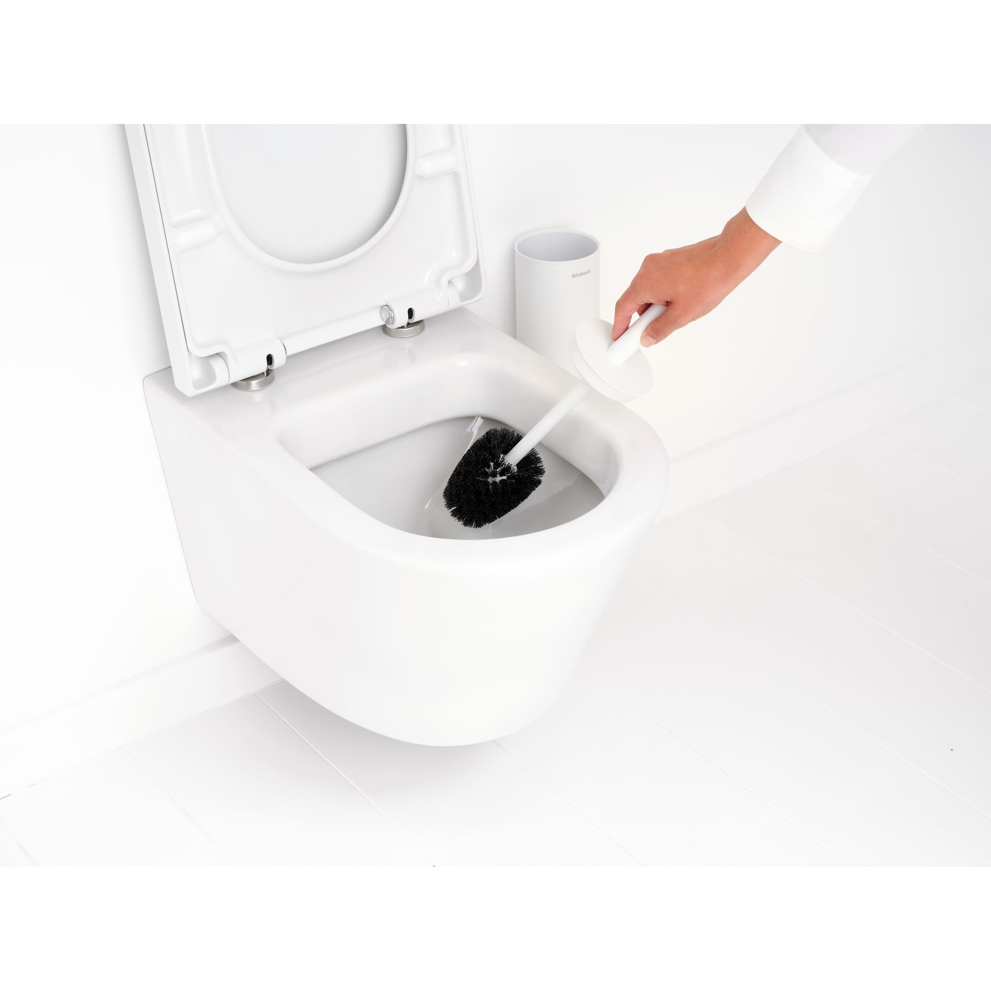 brabantia-mindset-toilet-brush-holder-mineral-fresh-white-bristle-brush-wall-mou image 4