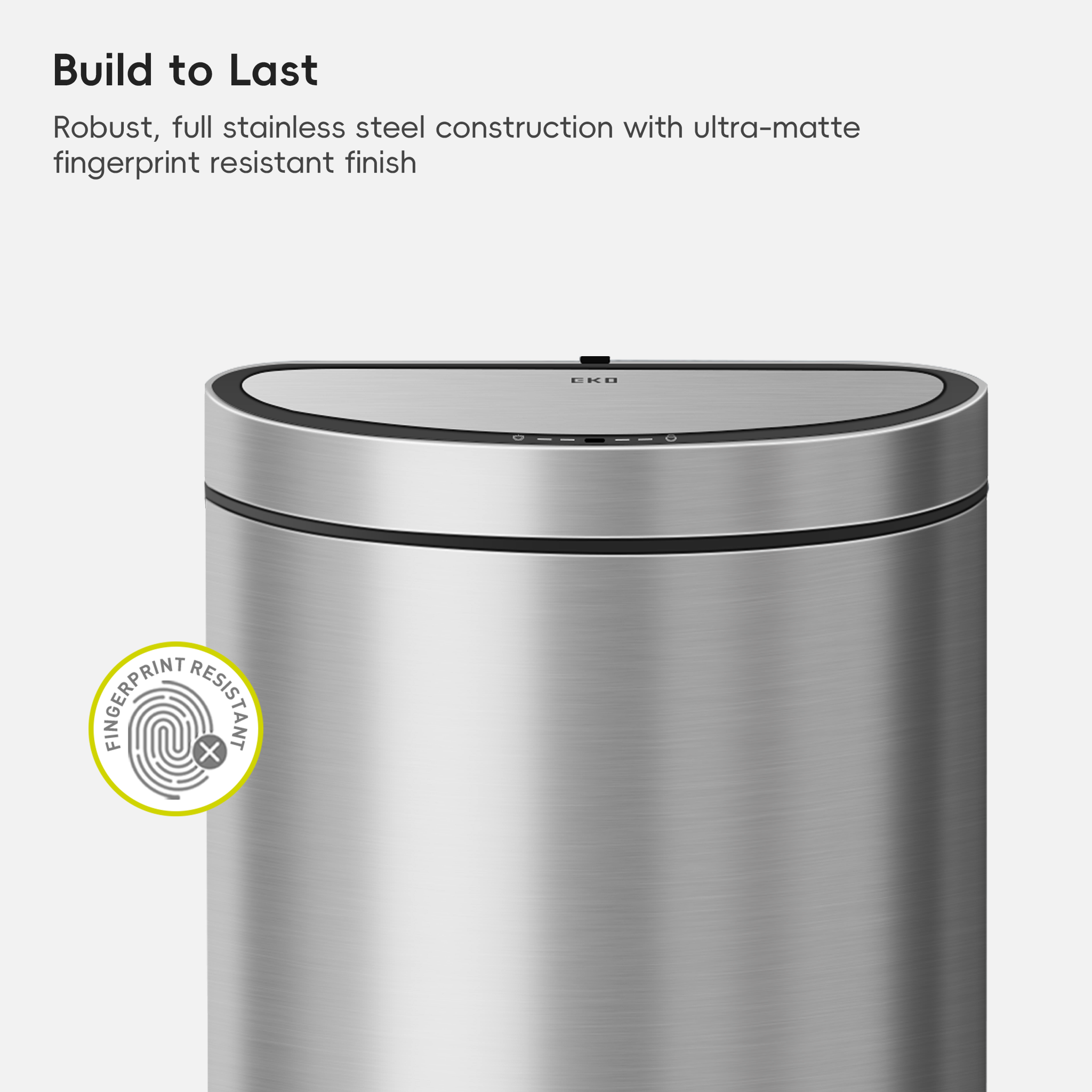 eko-mirage-semi-round-47l-12-4-gallon-motion-sensor-trash-can-matte-stainless-st image 5