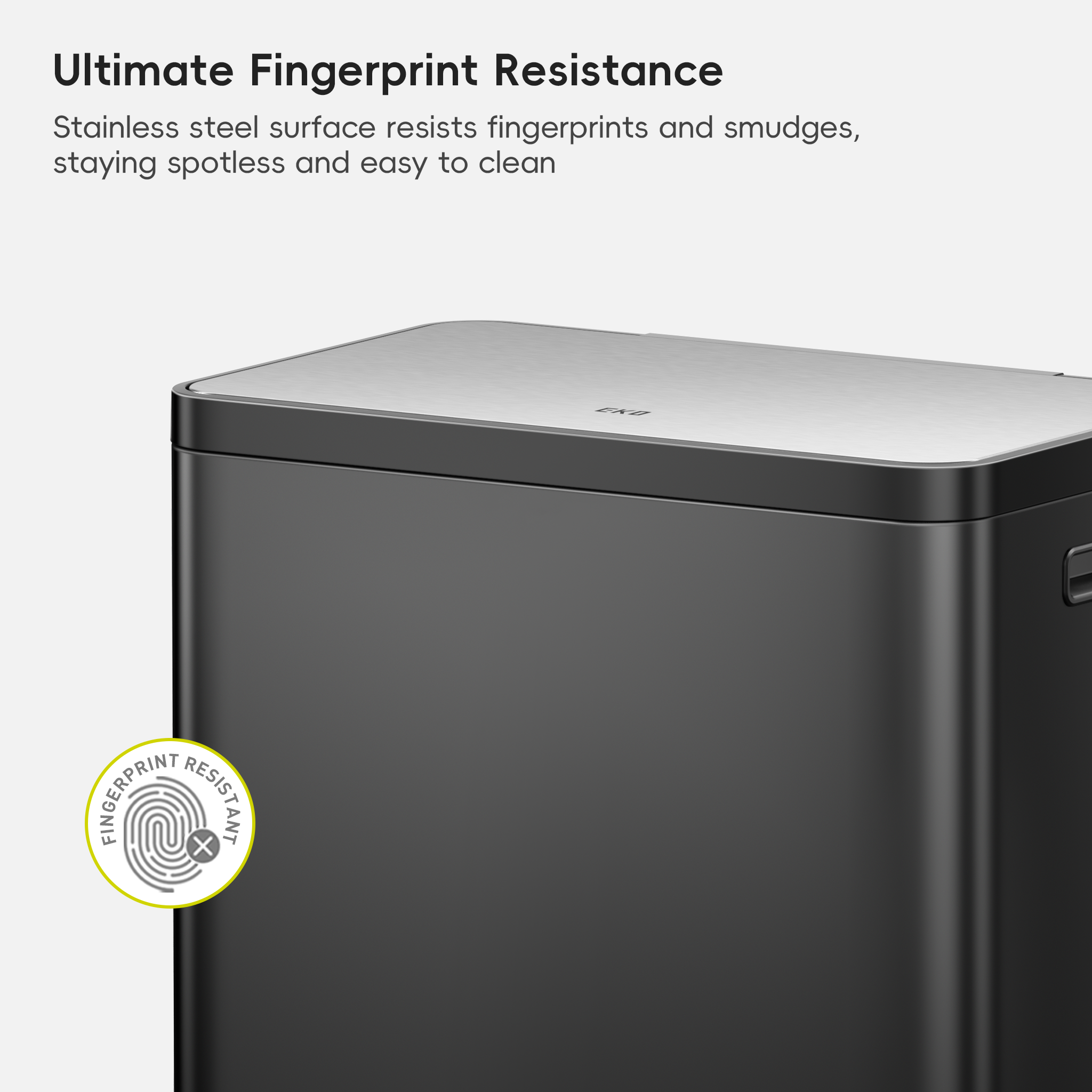 eko-ecocasa-ii-step-recycling-can-dual-compartment-36l-24l-matte-black image 5