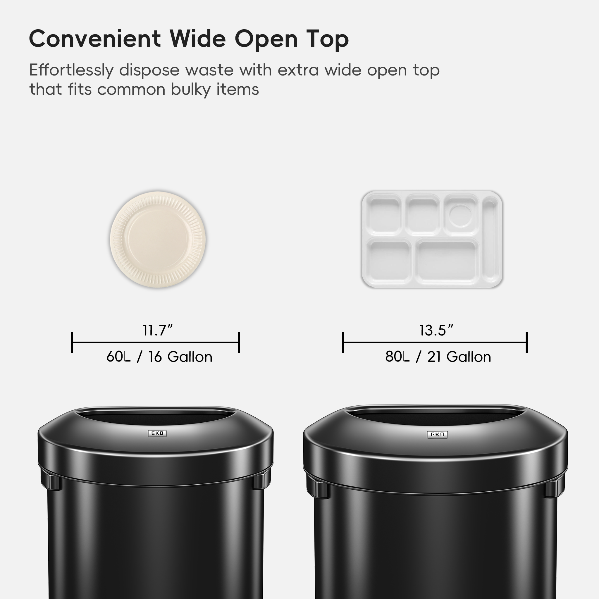 eko-urban-semi-round-open-top-can-commercial-grade-60l-16-gal-matte-black image 5