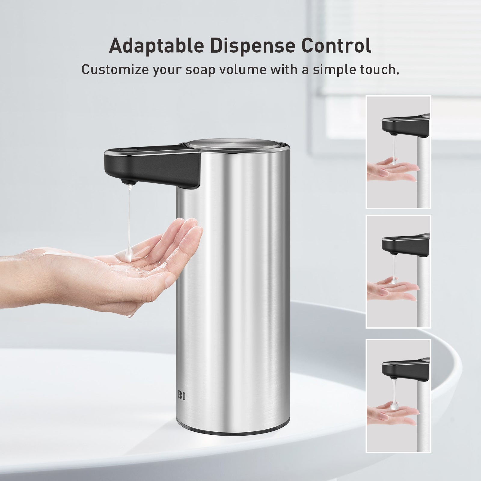 eko-deluxe-aroma-smart-liquid-soap-dispenser-stainless-steel image 6