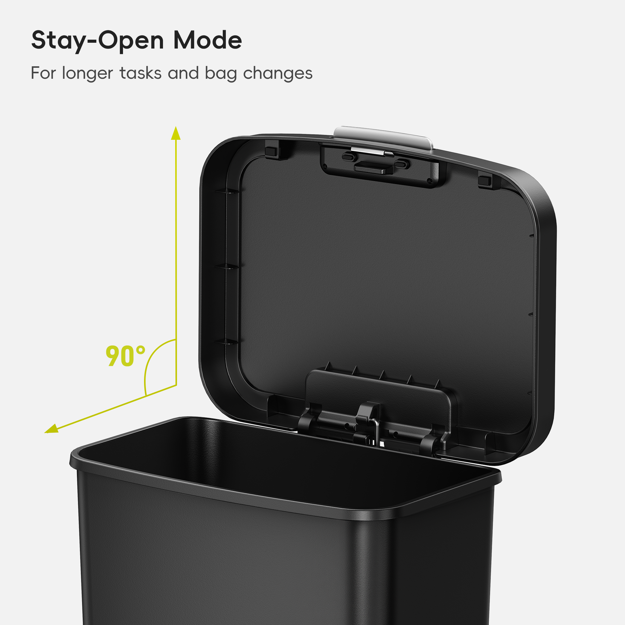eko-45l-12-gal-pet-lock-kitchen-trash-can-with-lid image 6