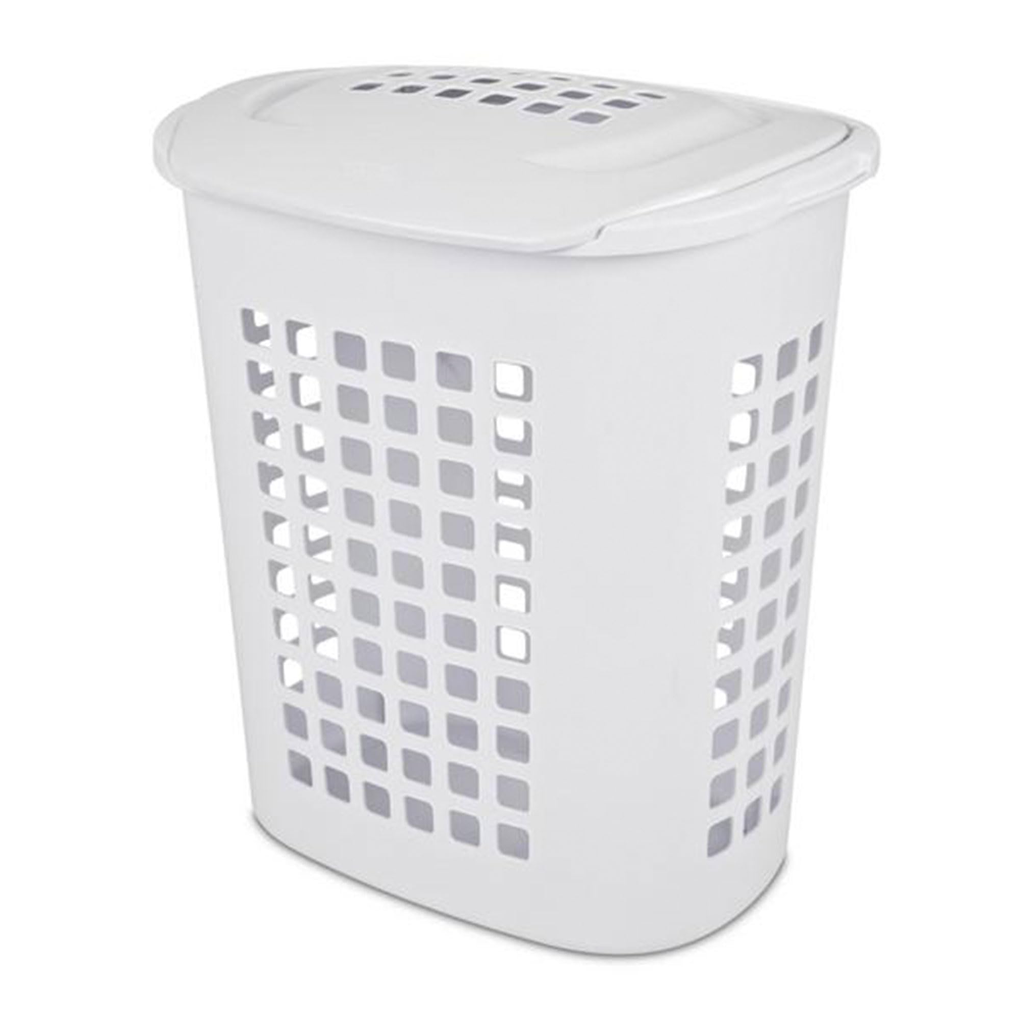 sterilite-2-3-bushel-lift-top-laundry-hamper-24-tall-white-4-pack image 1